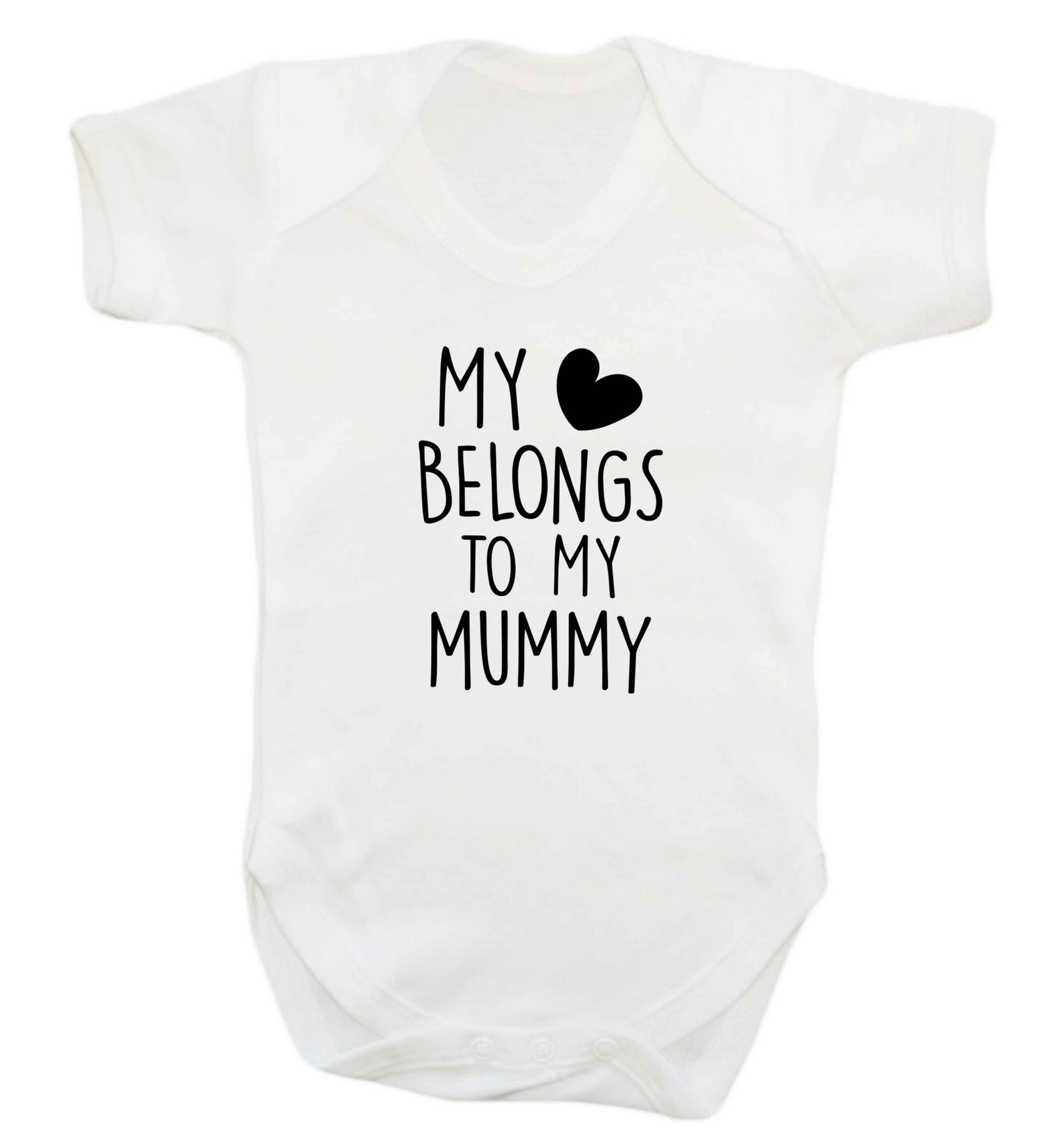 My heart belongs to my mummy baby vest white 18-24 months