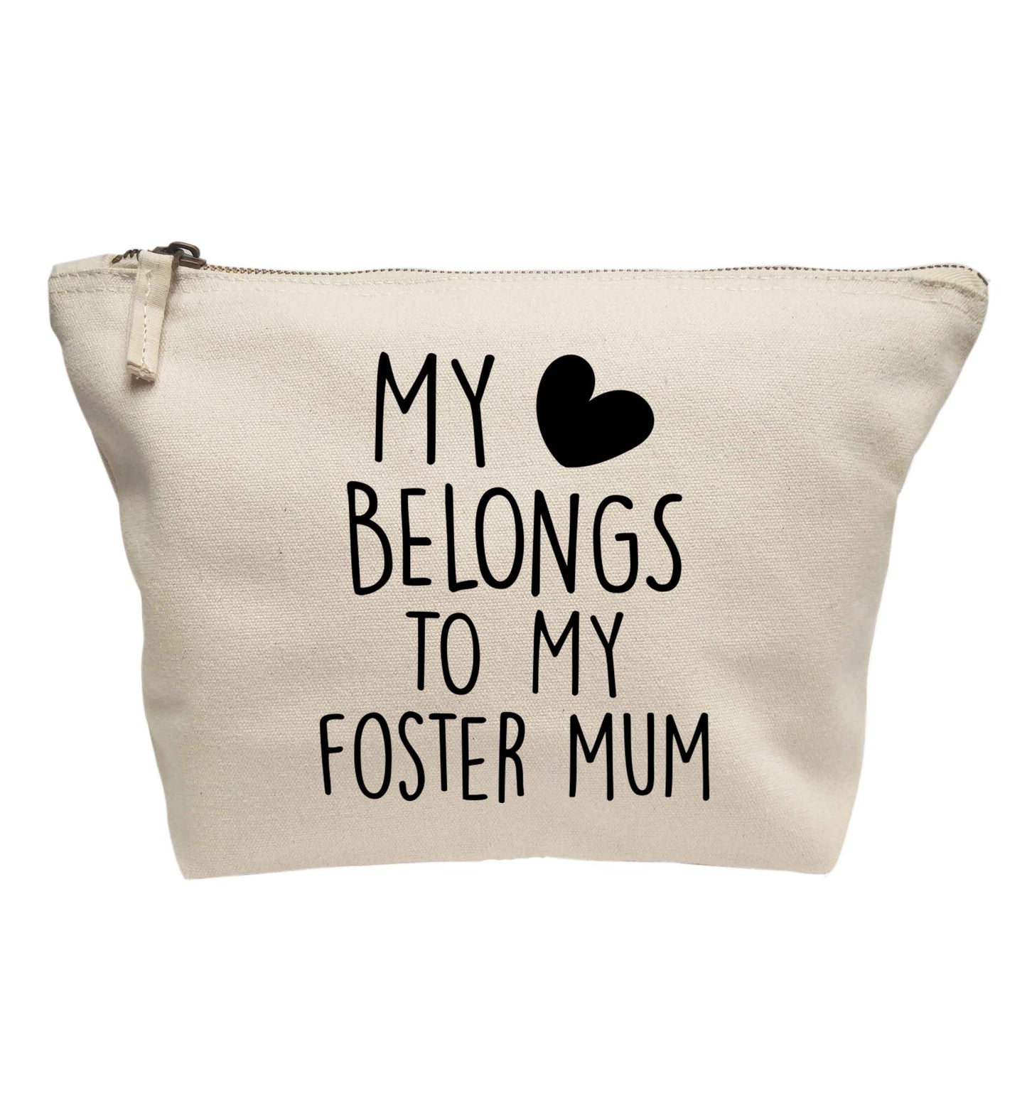 My heart belongs to my foster mum | Makeup / wash bag