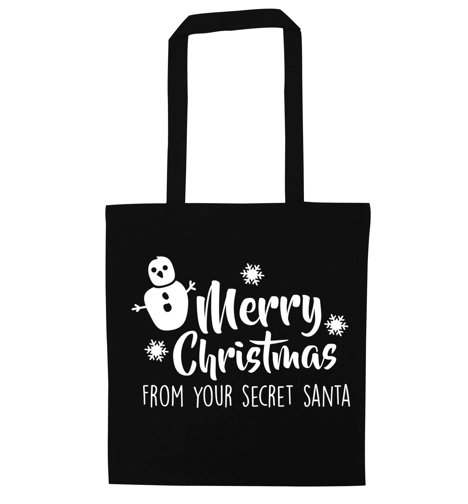 Merry Christmas from your secret Santa black tote bag