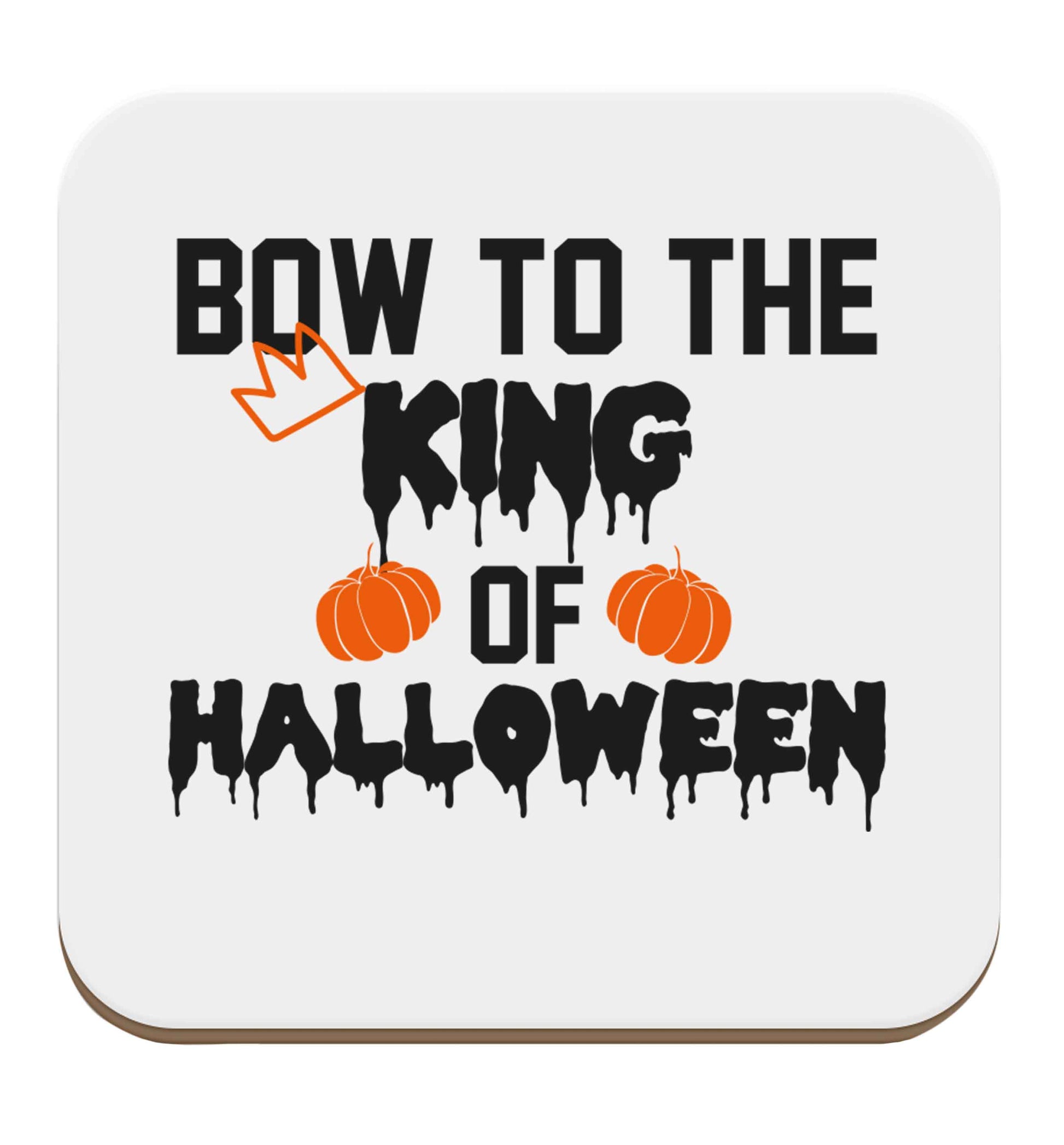 Bow to the King of halloween set of four coasters