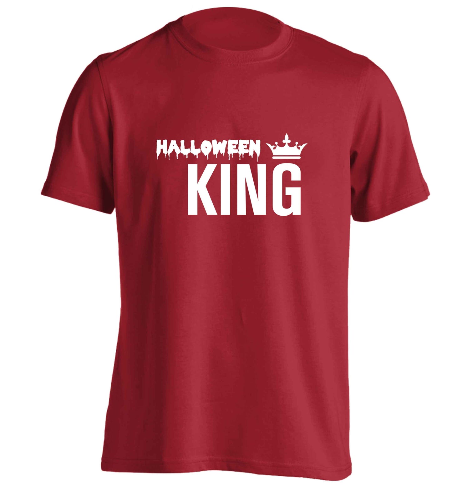 Halloween king adults unisex red Tshirt 2XL