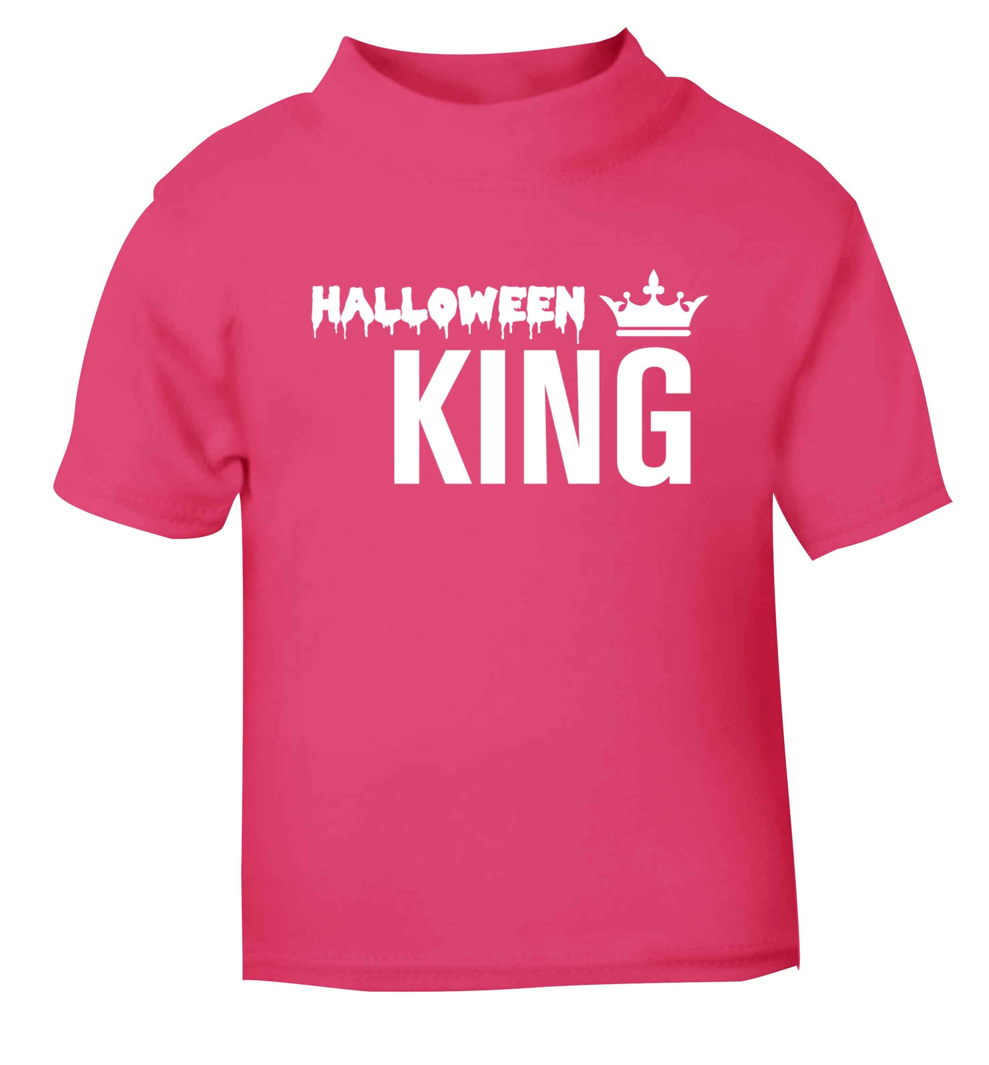Halloween king pink baby toddler Tshirt 2 Years