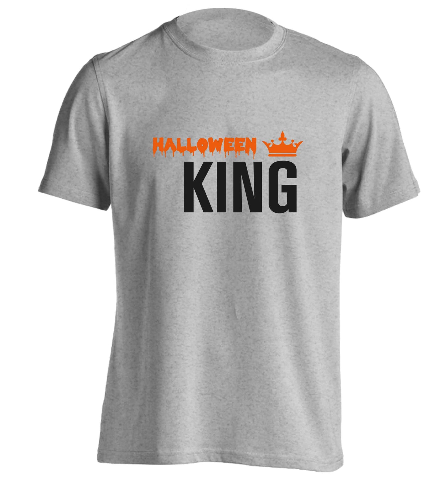 Halloween king adults unisex grey Tshirt 2XL