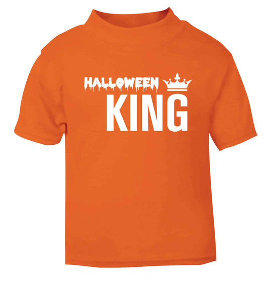Halloween king orange baby toddler Tshirt 2 Years