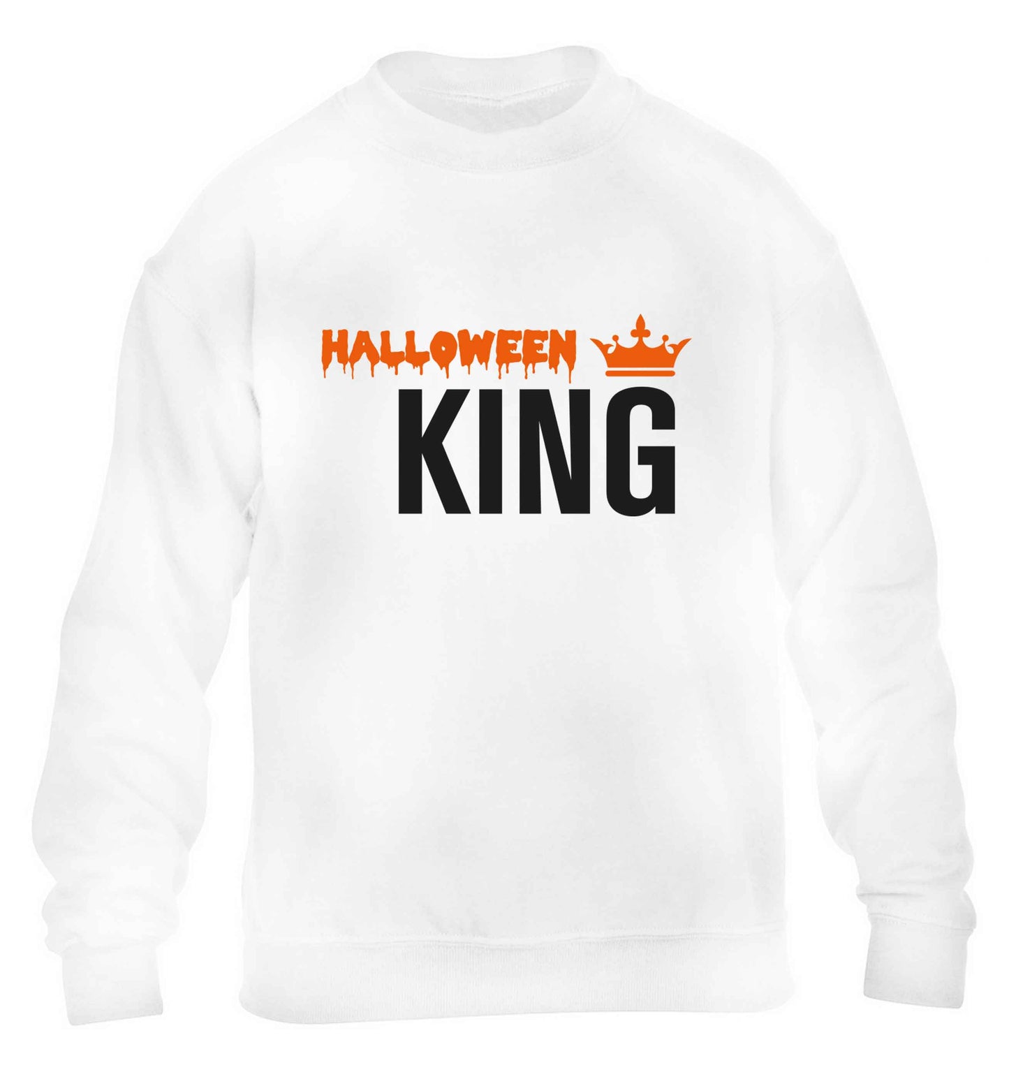 Halloween king children's white sweater 12-13 Years