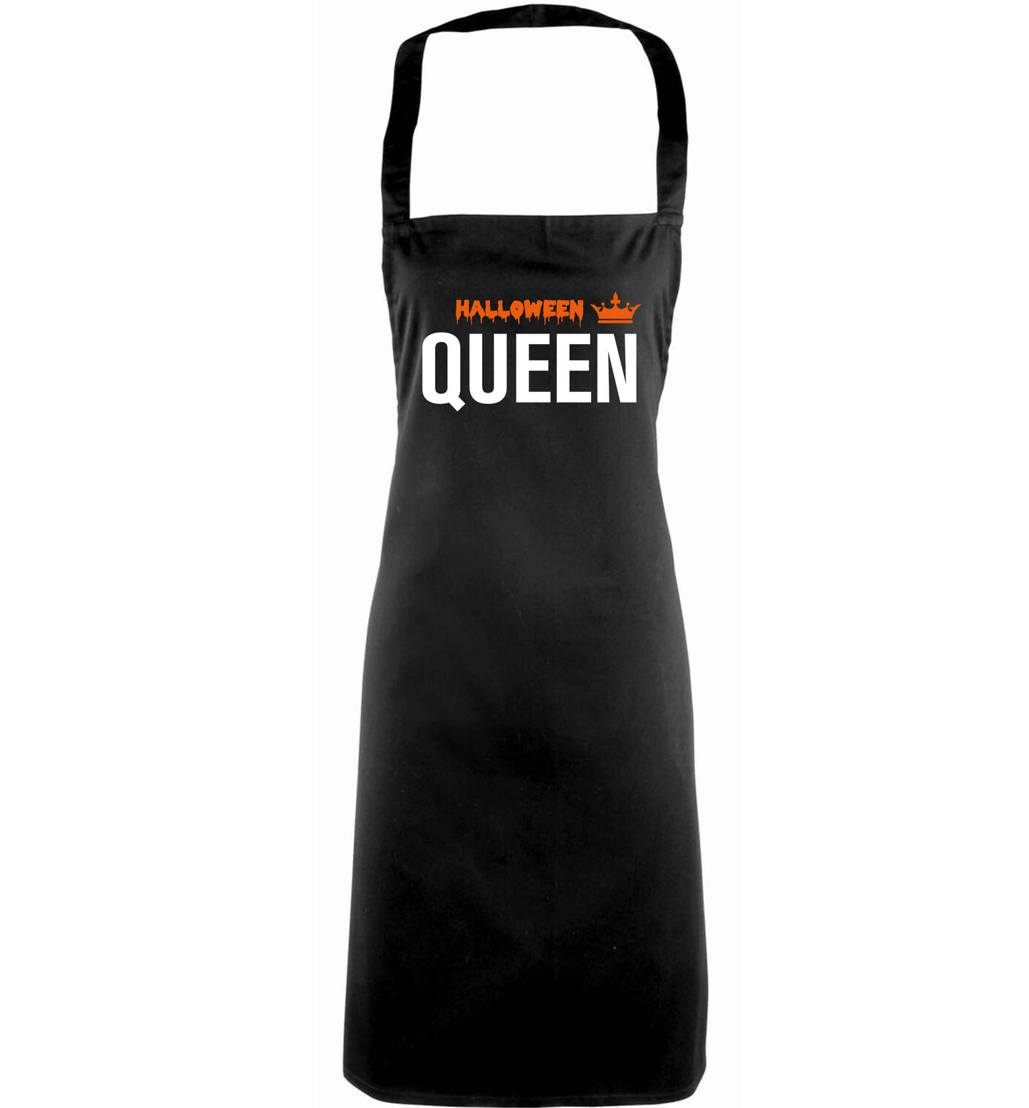 Halloween queen adults black apron