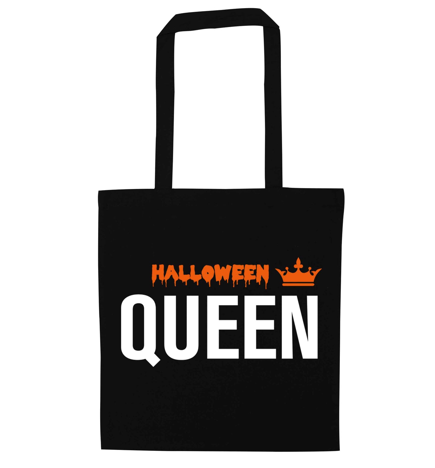 Halloween queen black tote bag