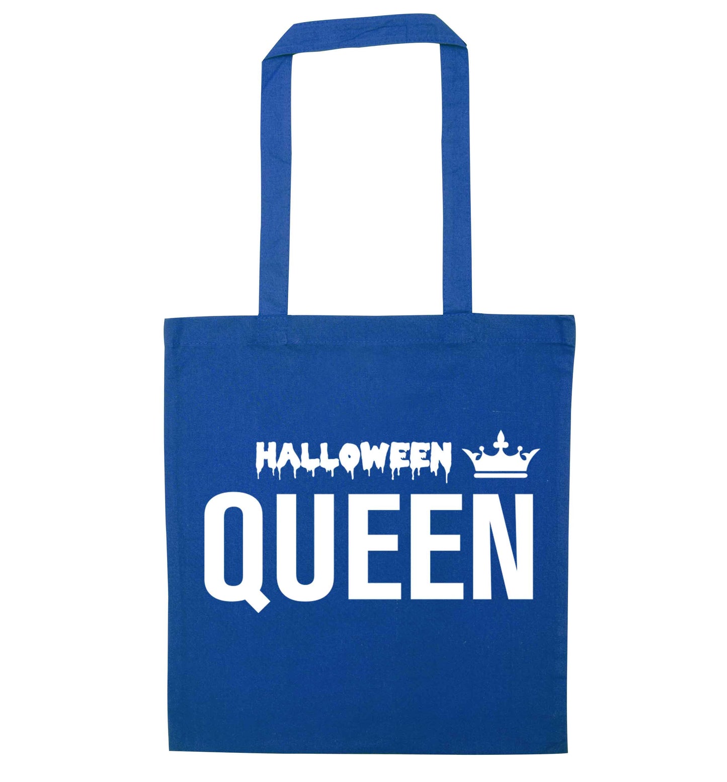 Halloween queen blue tote bag