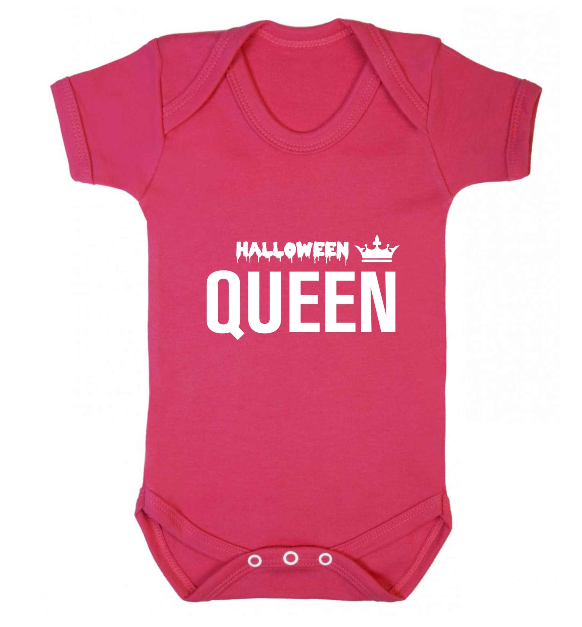 Halloween queen baby vest dark pink 18-24 months
