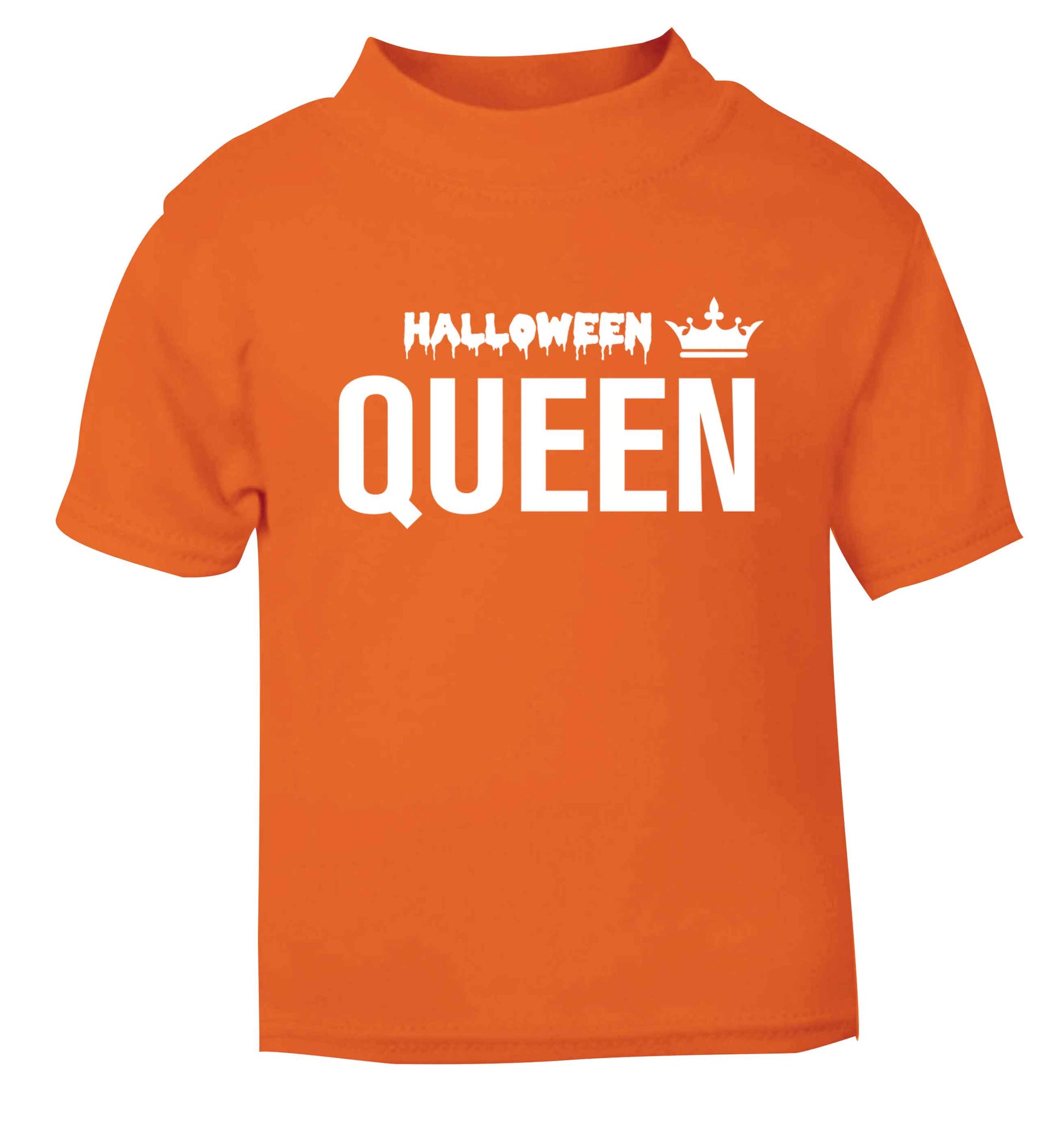 Halloween queen orange baby toddler Tshirt 2 Years