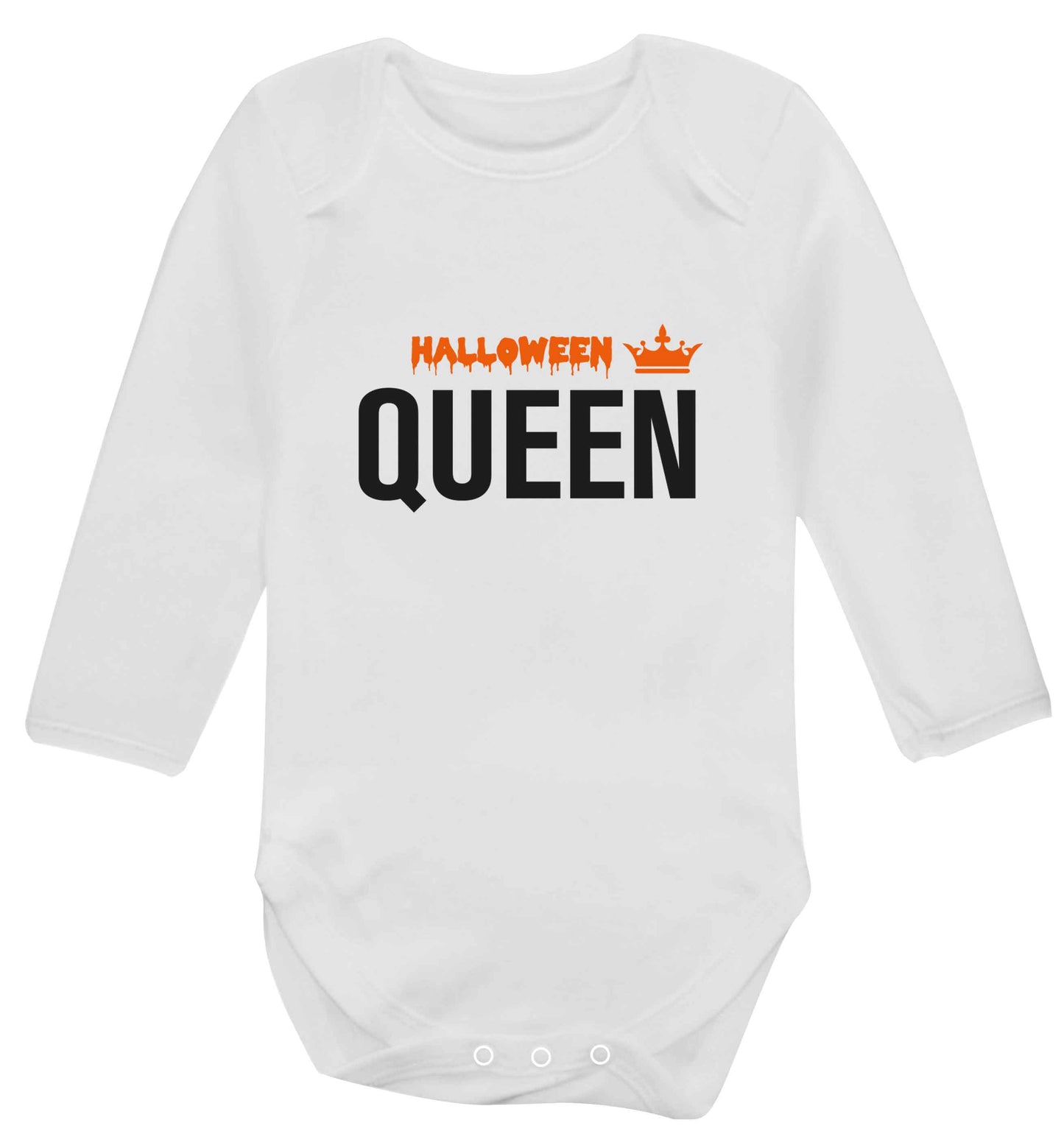 Halloween queen baby vest long sleeved white 6-12 months
