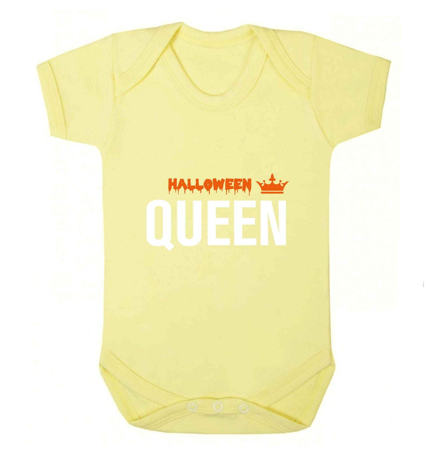 Halloween queen baby vest pale yellow 18-24 months
