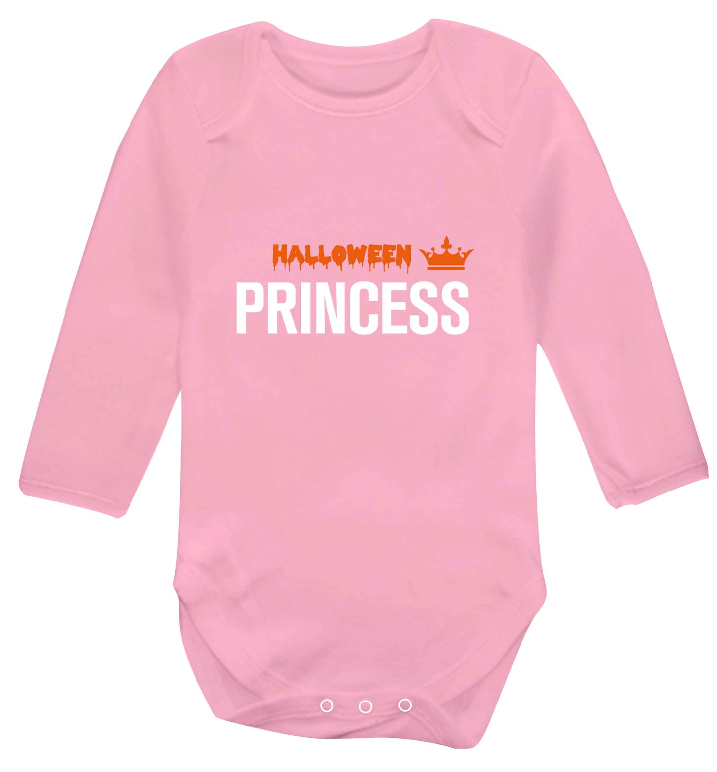 Halloween princess baby vest long sleeved pale pink 6-12 months