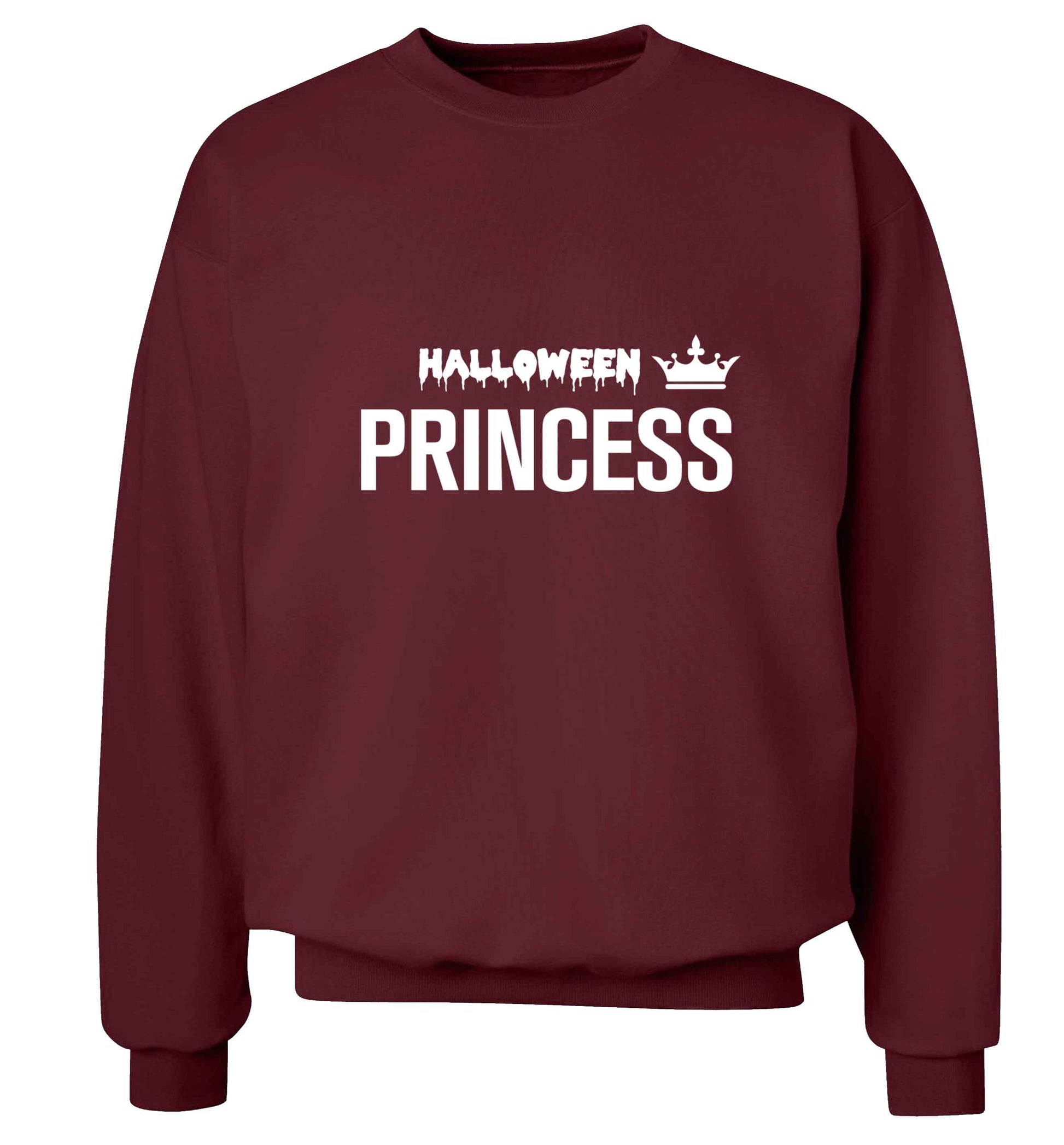 Halloween princess adult's unisex maroon sweater 2XL