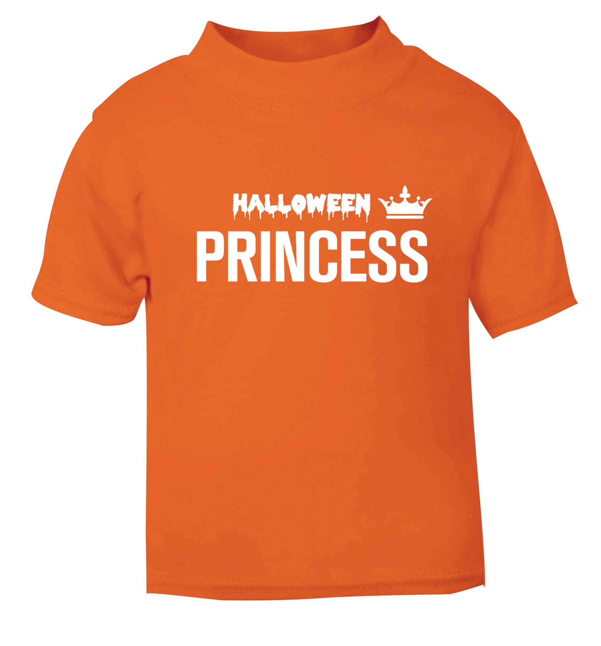 Halloween princess orange baby toddler Tshirt 2 Years