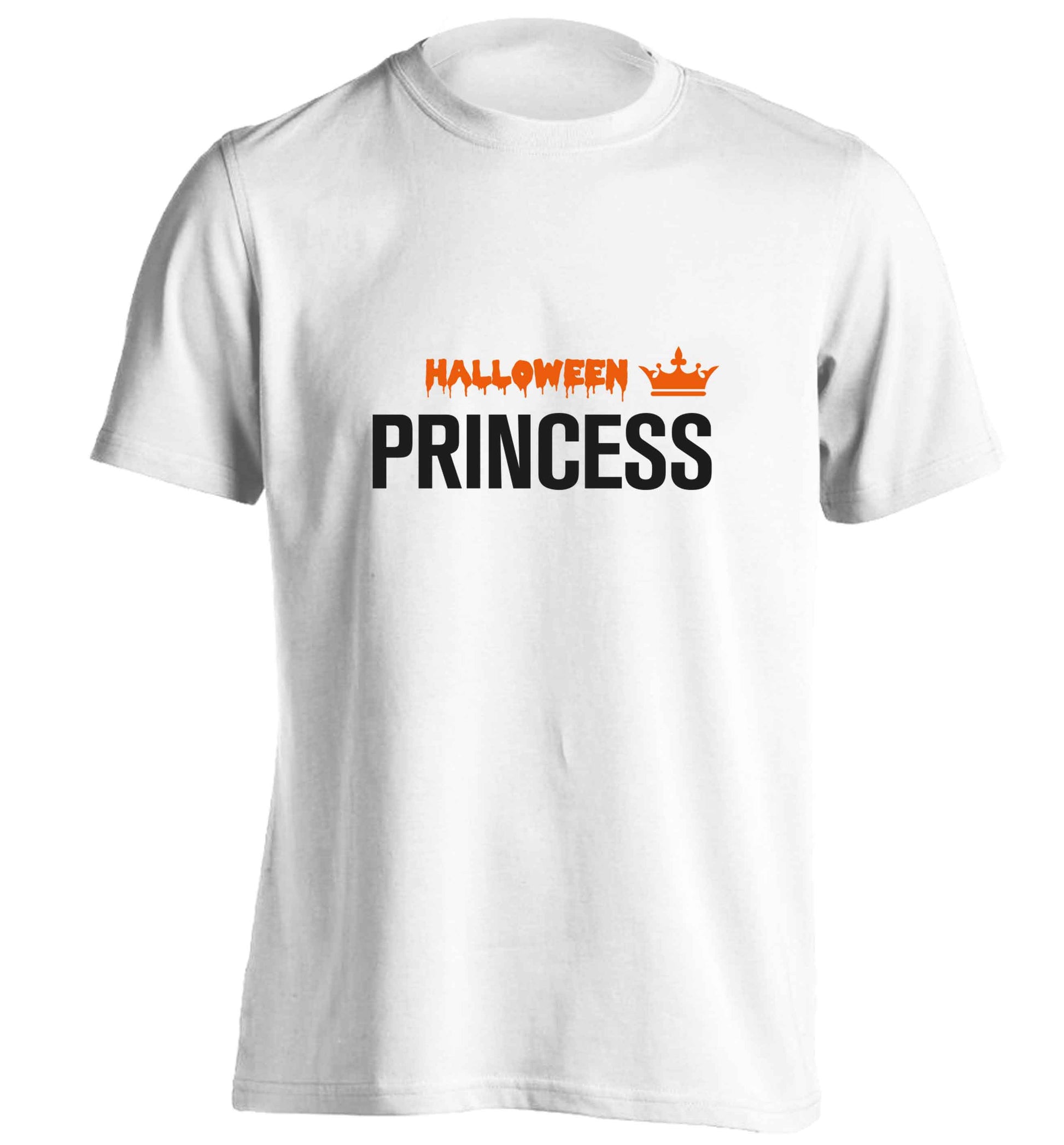 Halloween princess adults unisex white Tshirt 2XL