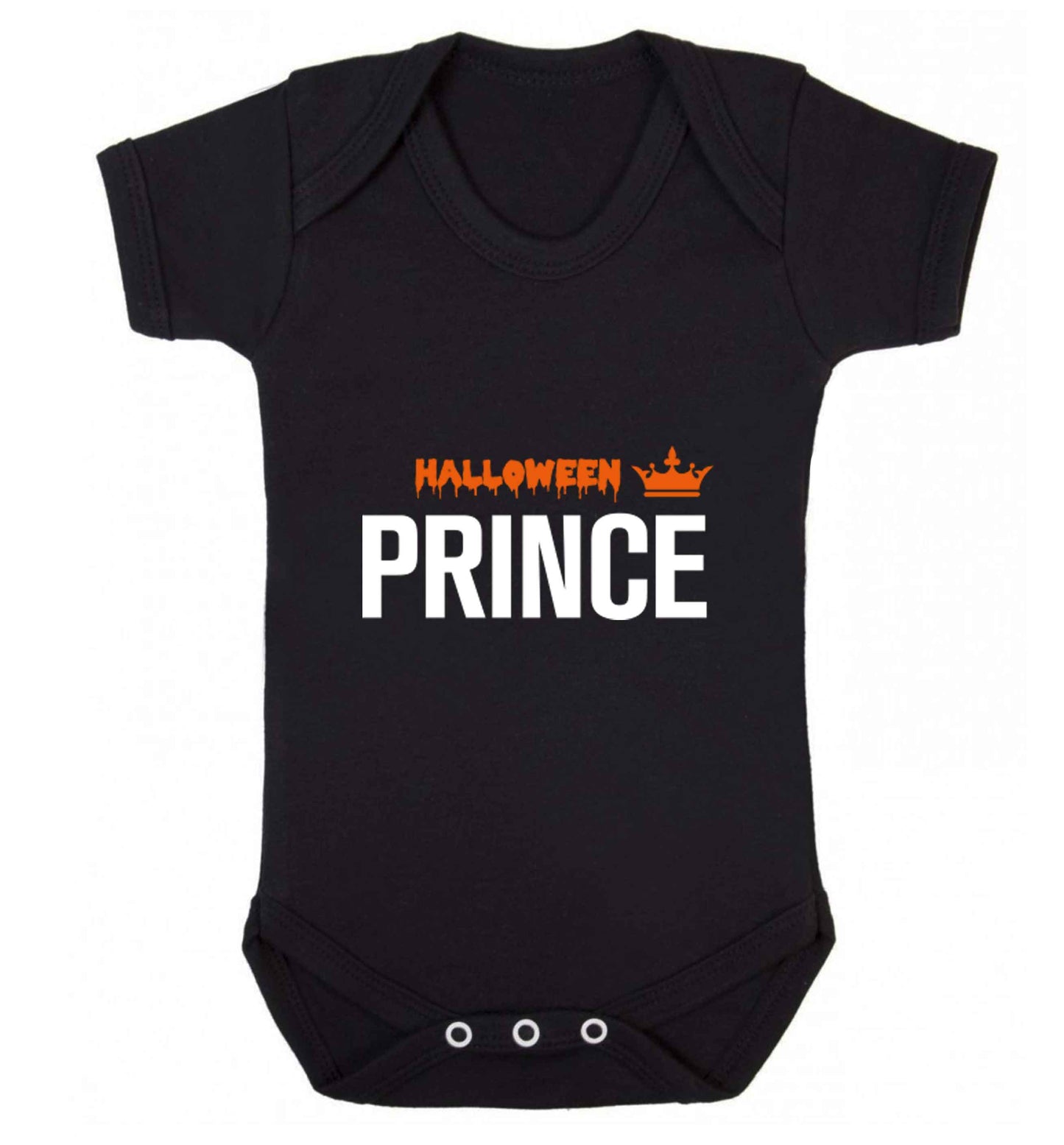 Halloween prince baby vest black 18-24 months