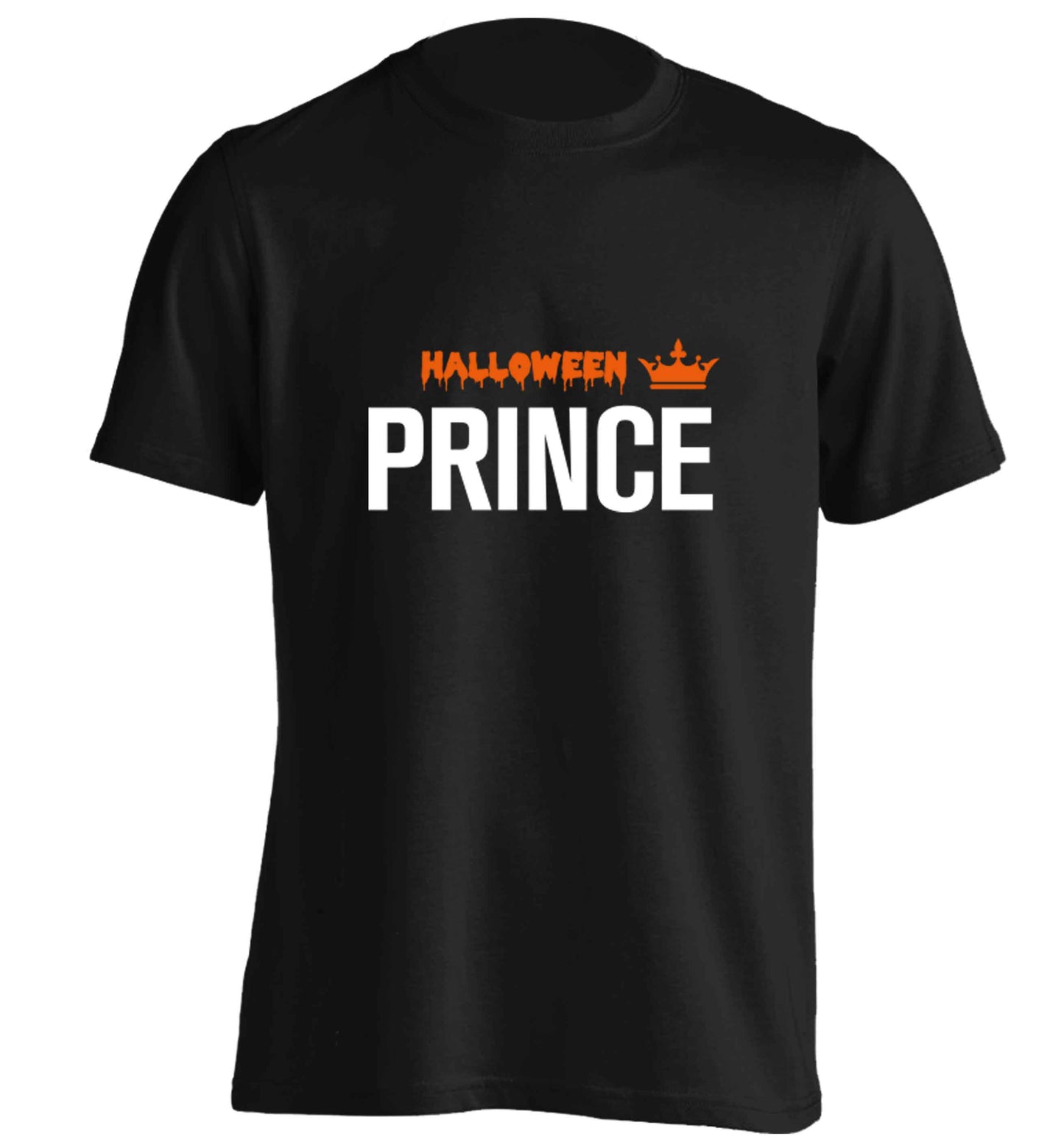 Halloween prince adults unisex black Tshirt 2XL
