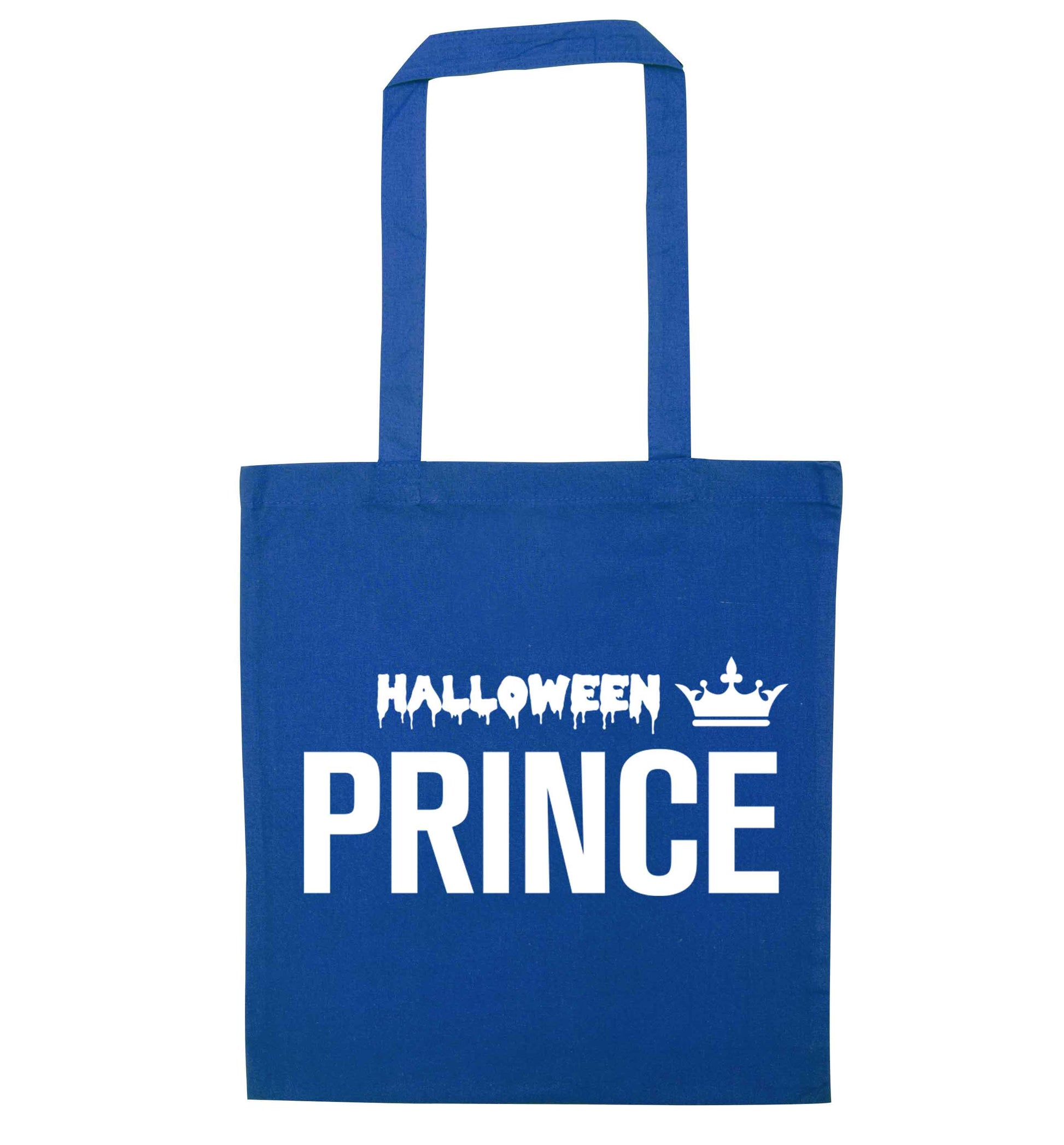 Halloween prince blue tote bag