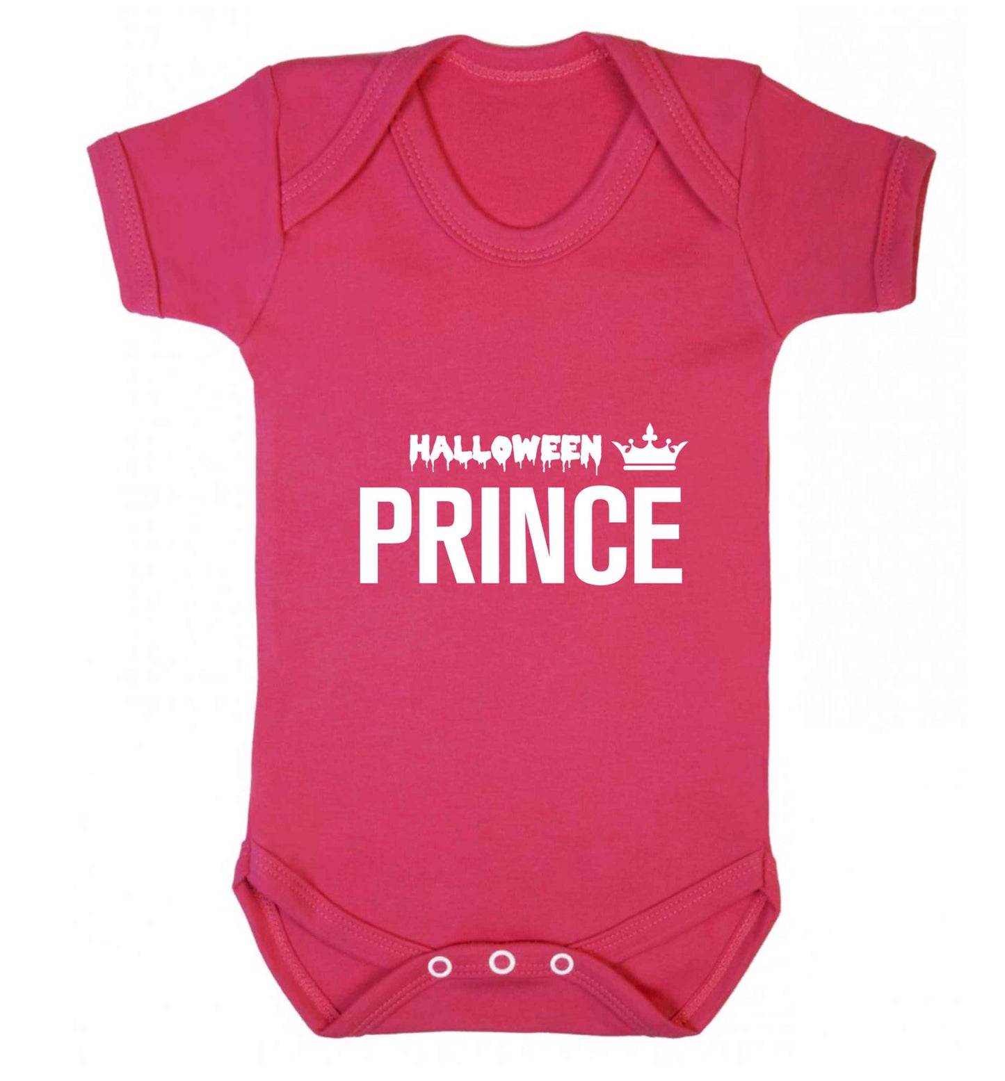 Halloween prince baby vest dark pink 18-24 months