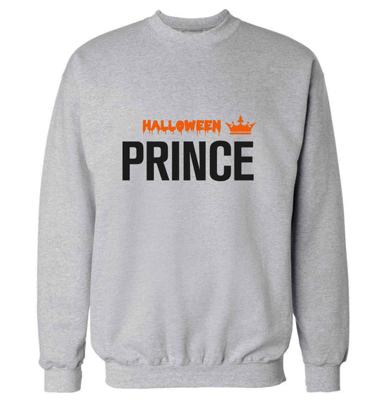Halloween prince adult's unisex grey sweater 2XL
