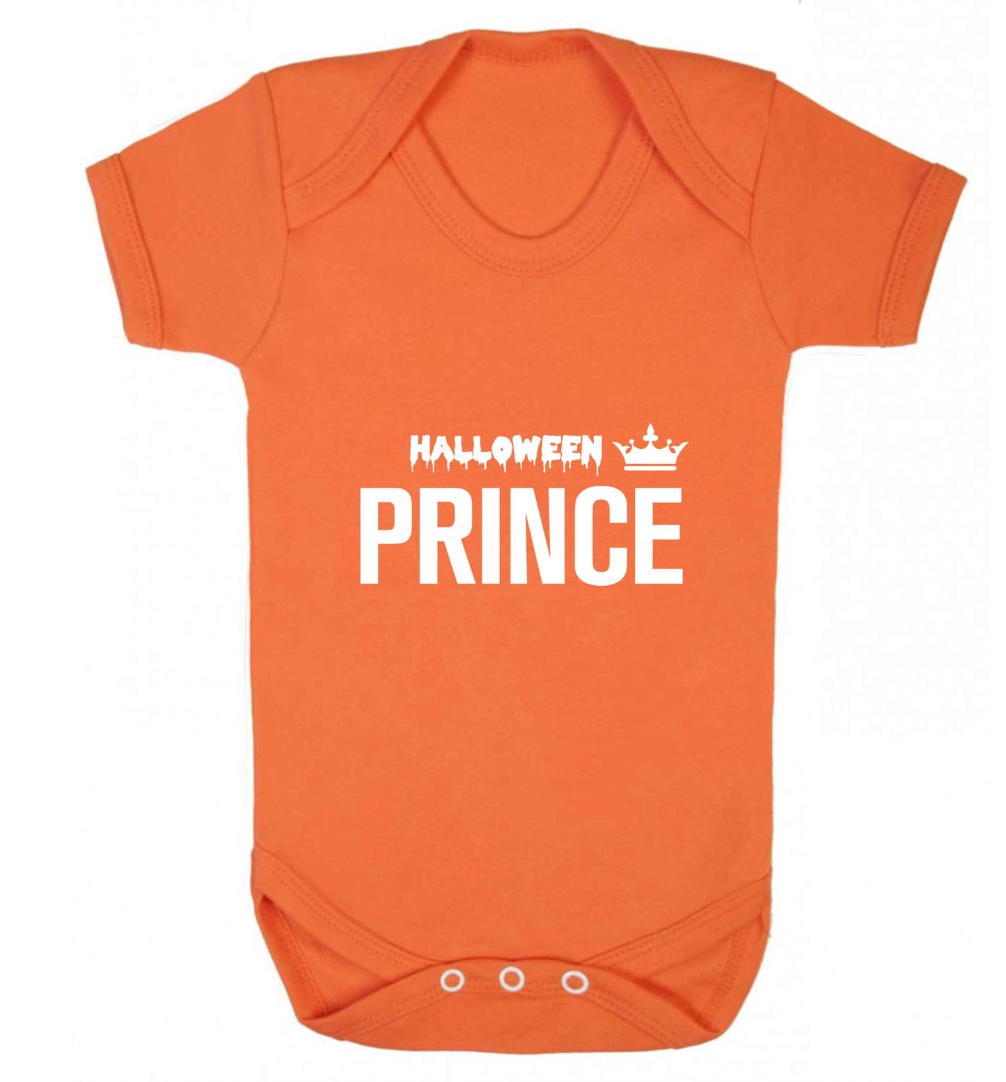 Halloween prince baby vest orange 18-24 months