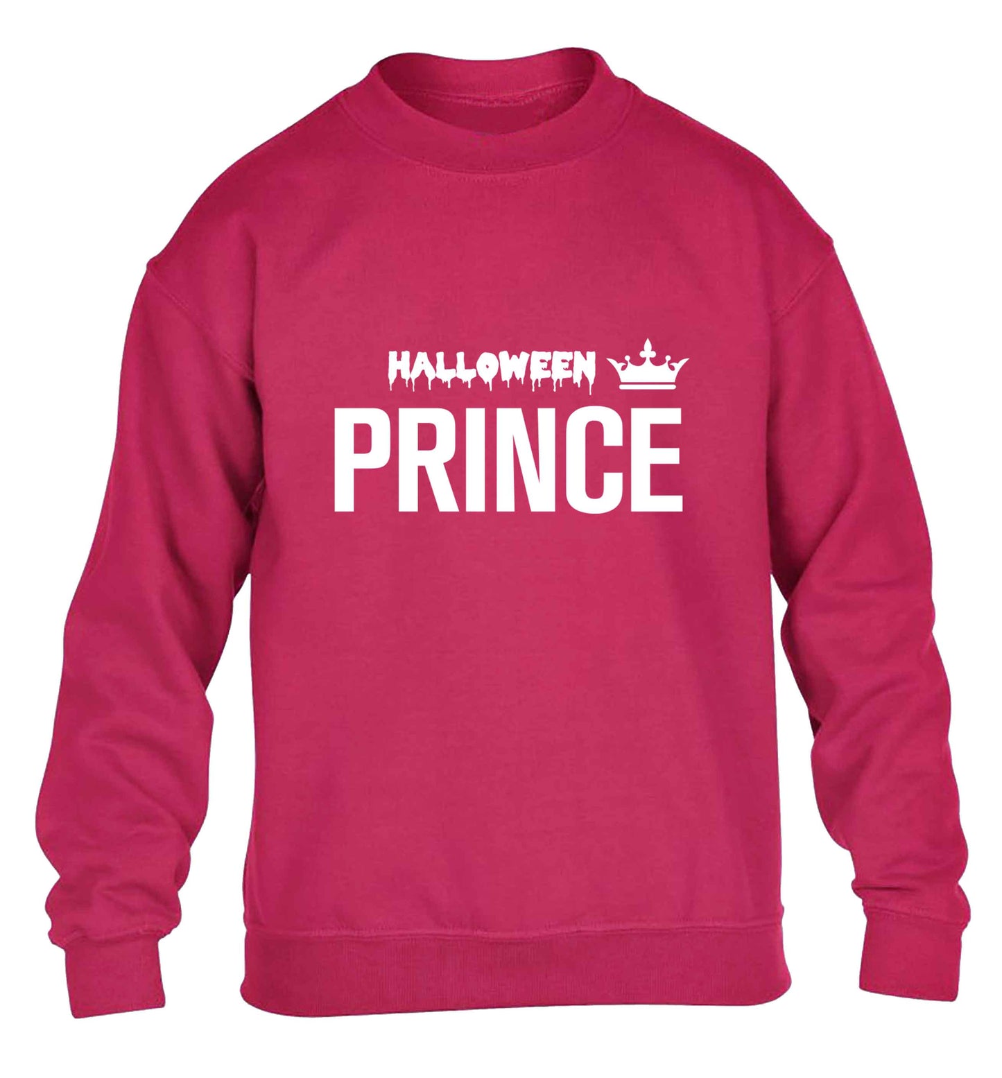Halloween prince children's pink sweater 12-13 Years