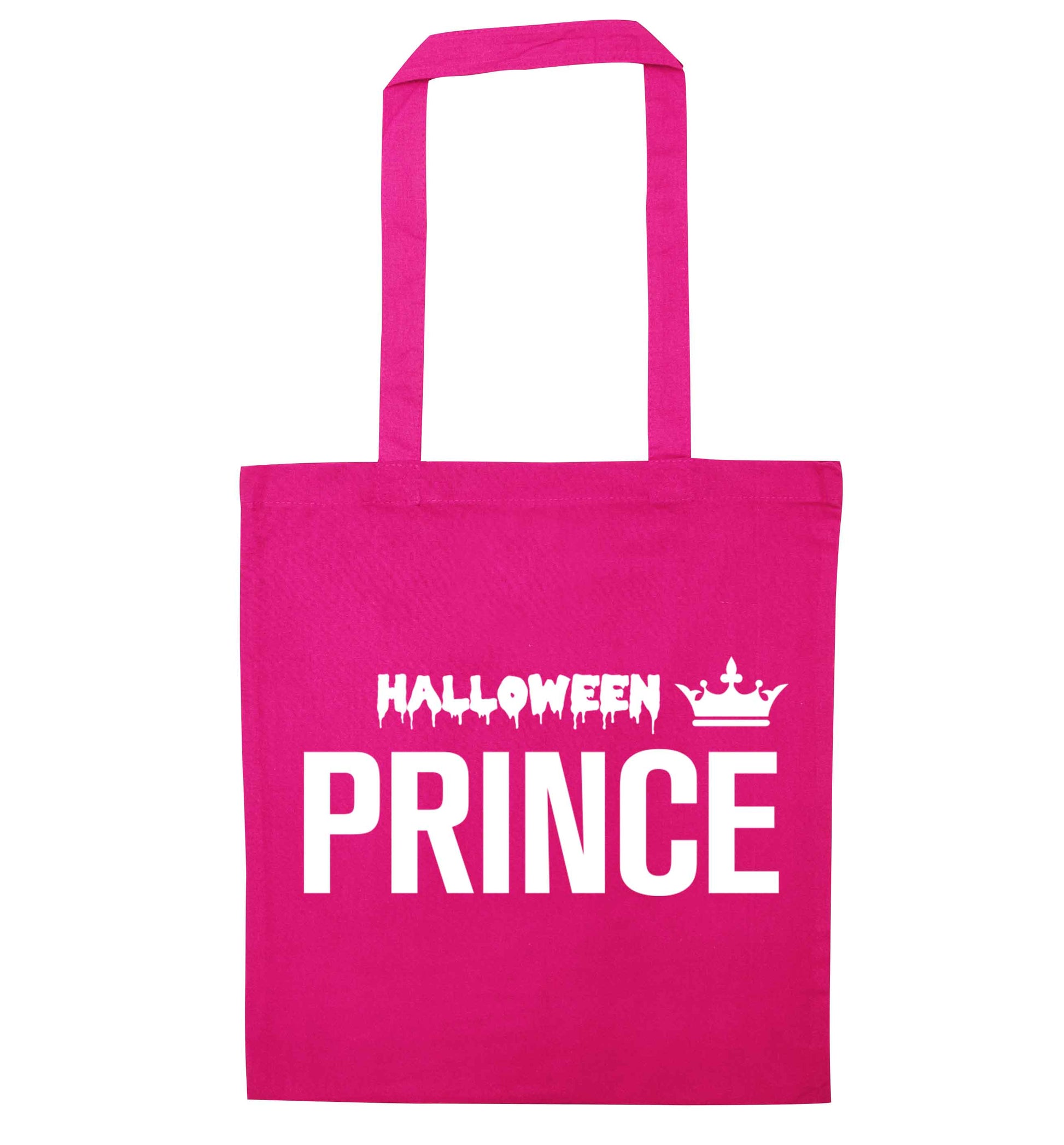 Halloween prince pink tote bag