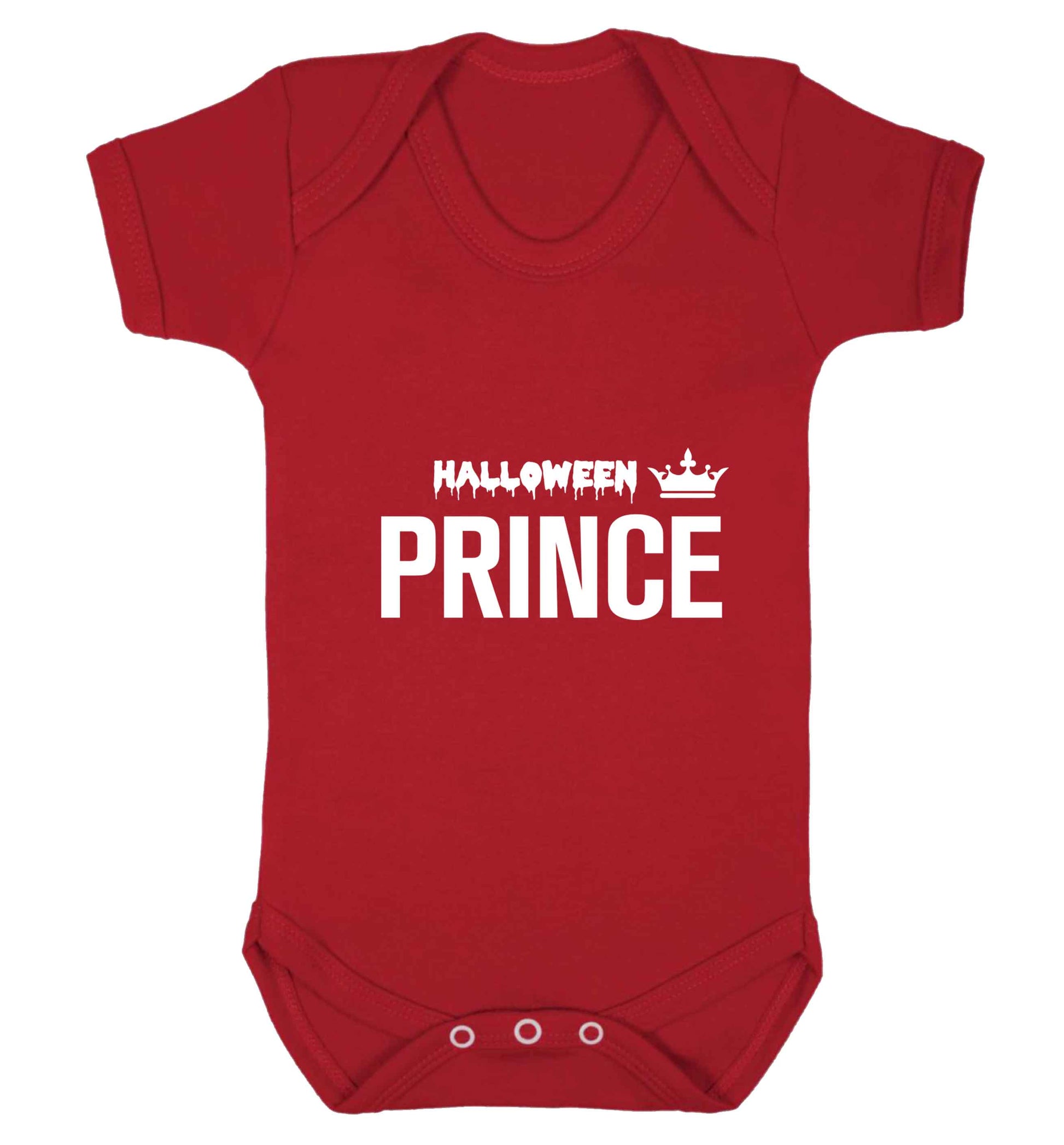 Halloween prince baby vest red 18-24 months