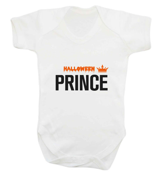 Halloween prince baby vest white 18-24 months