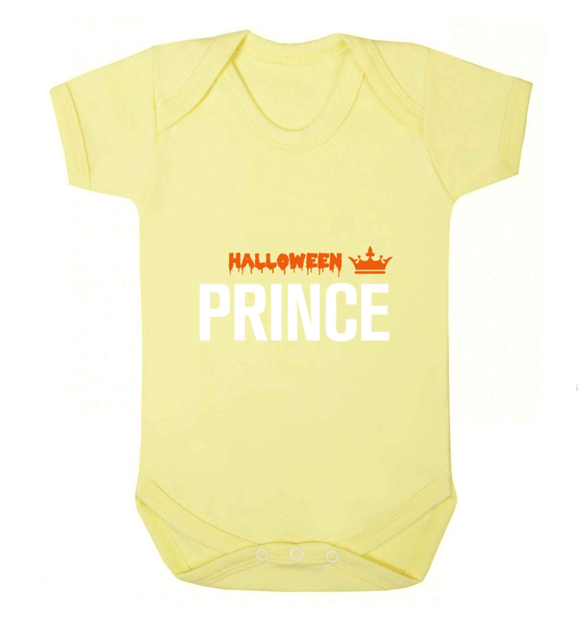 Halloween prince baby vest pale yellow 18-24 months