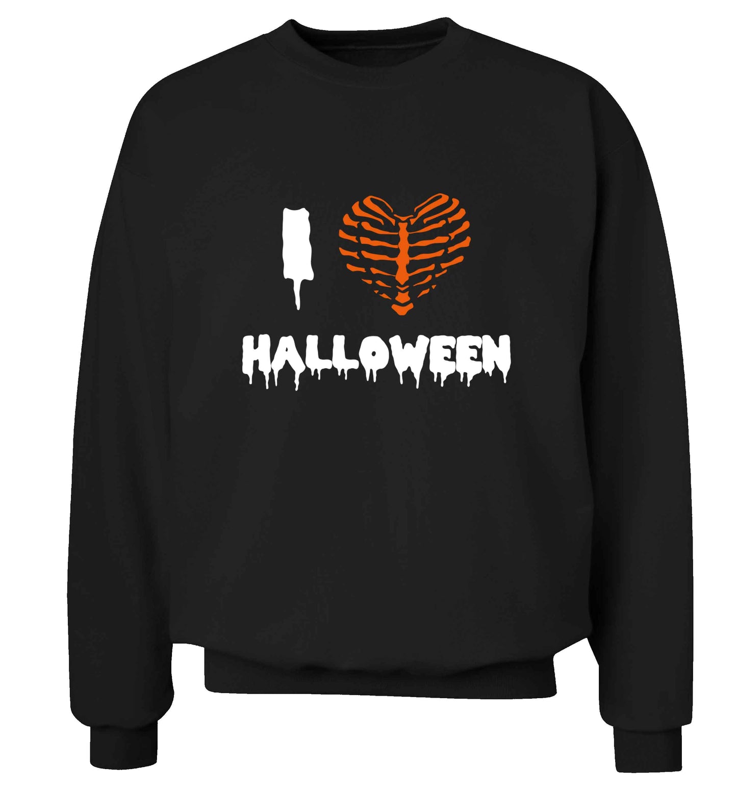 I love halloween adult's unisex black sweater 2XL