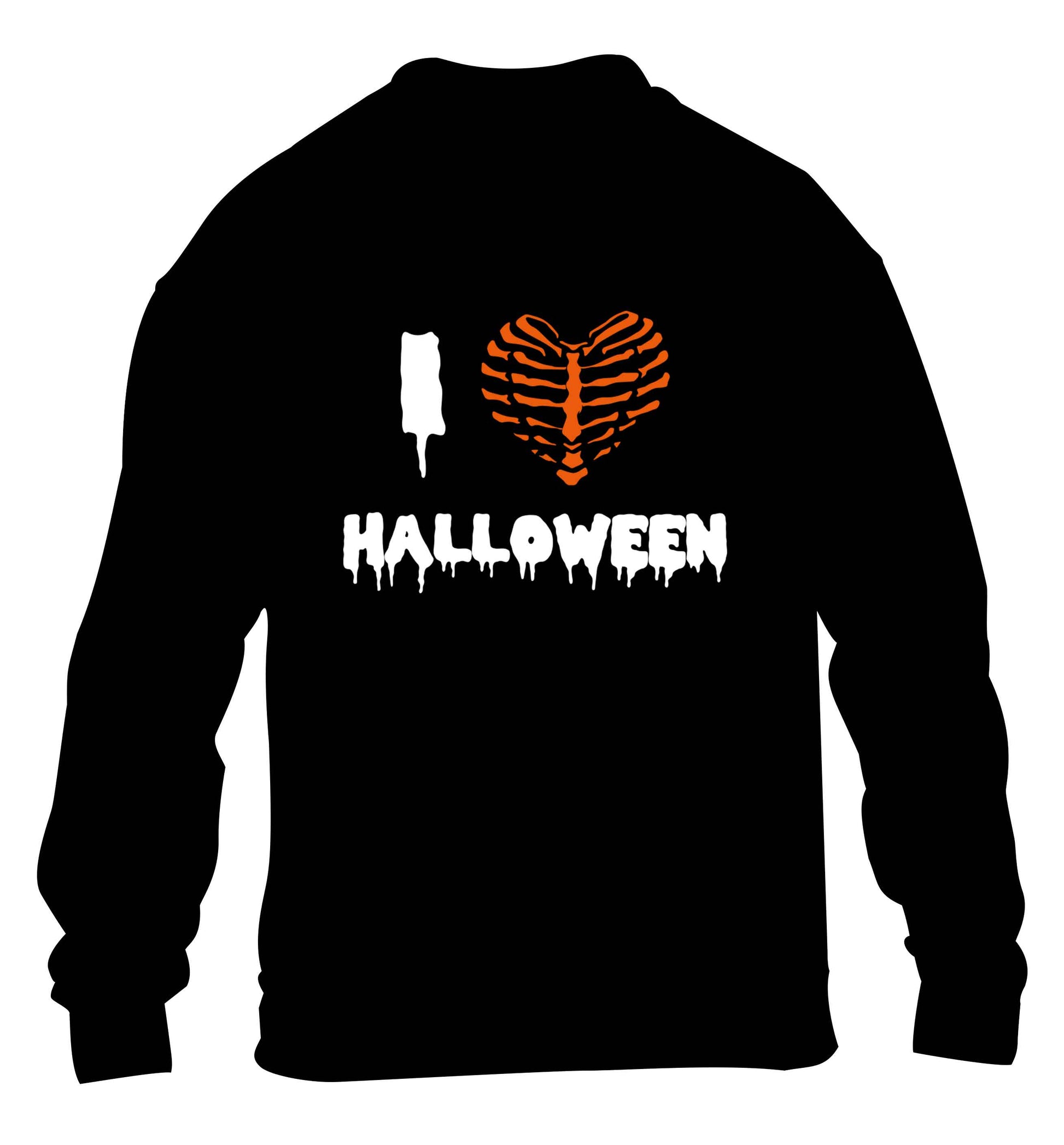 I love halloween children's black sweater 12-13 Years