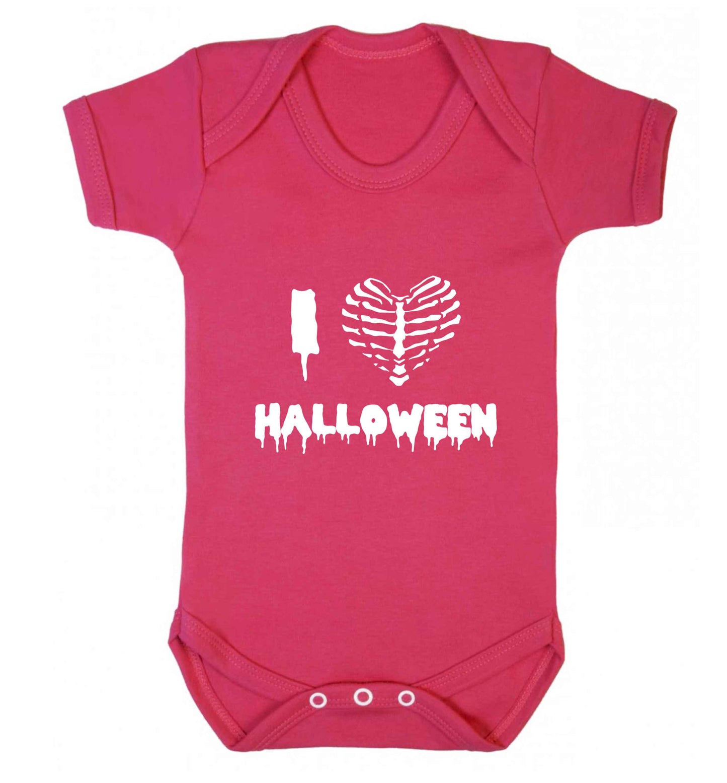 I love halloween baby vest dark pink 18-24 months