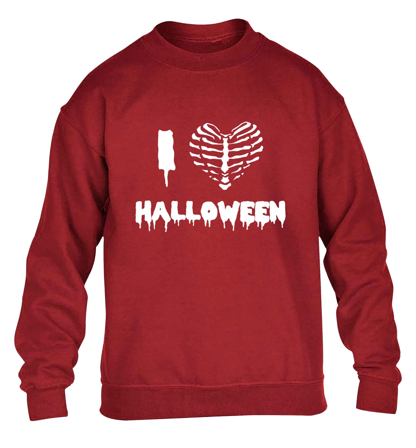 I love halloween children's grey sweater 12-13 Years