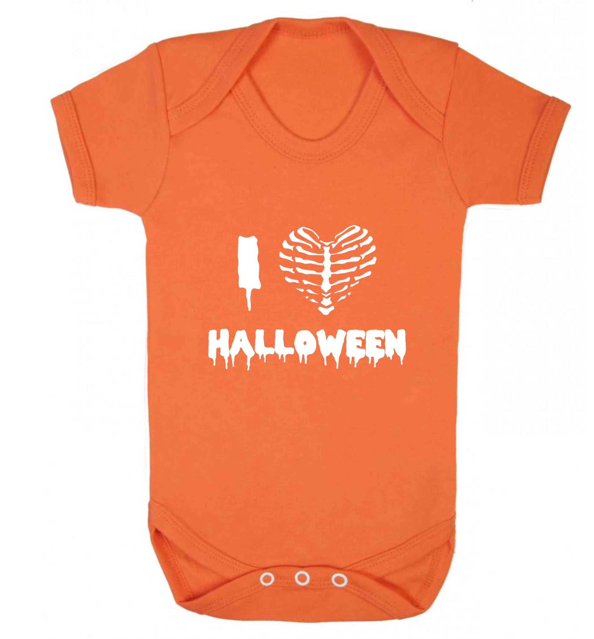 I love halloween baby vest orange 18-24 months