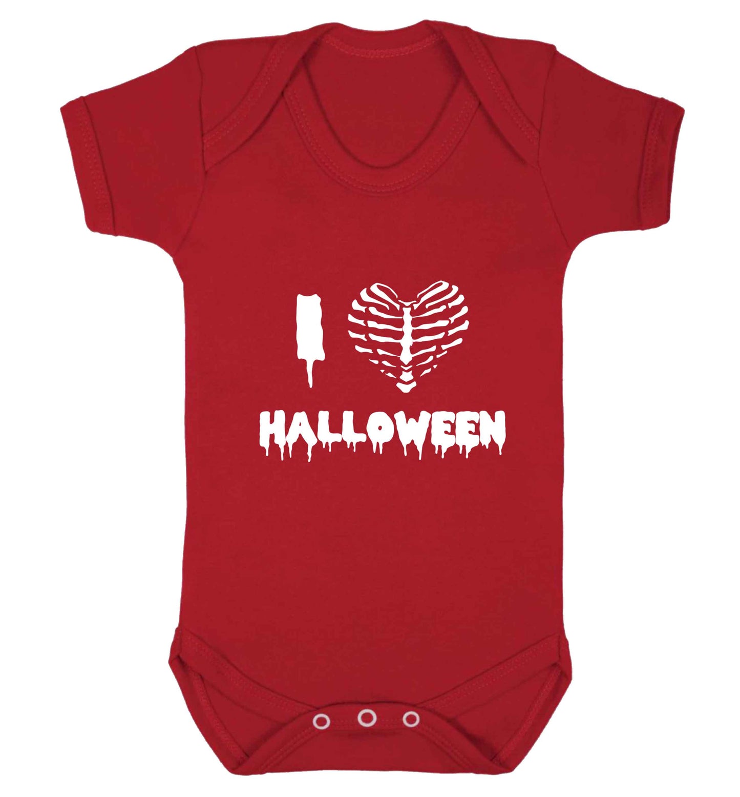 I love halloween baby vest red 18-24 months