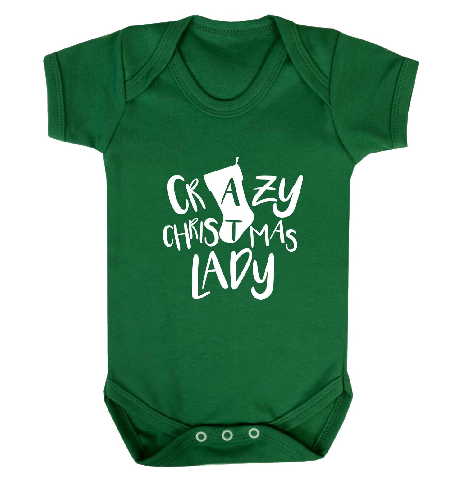 Crazy Christmas Dude baby vest green 18-24 months