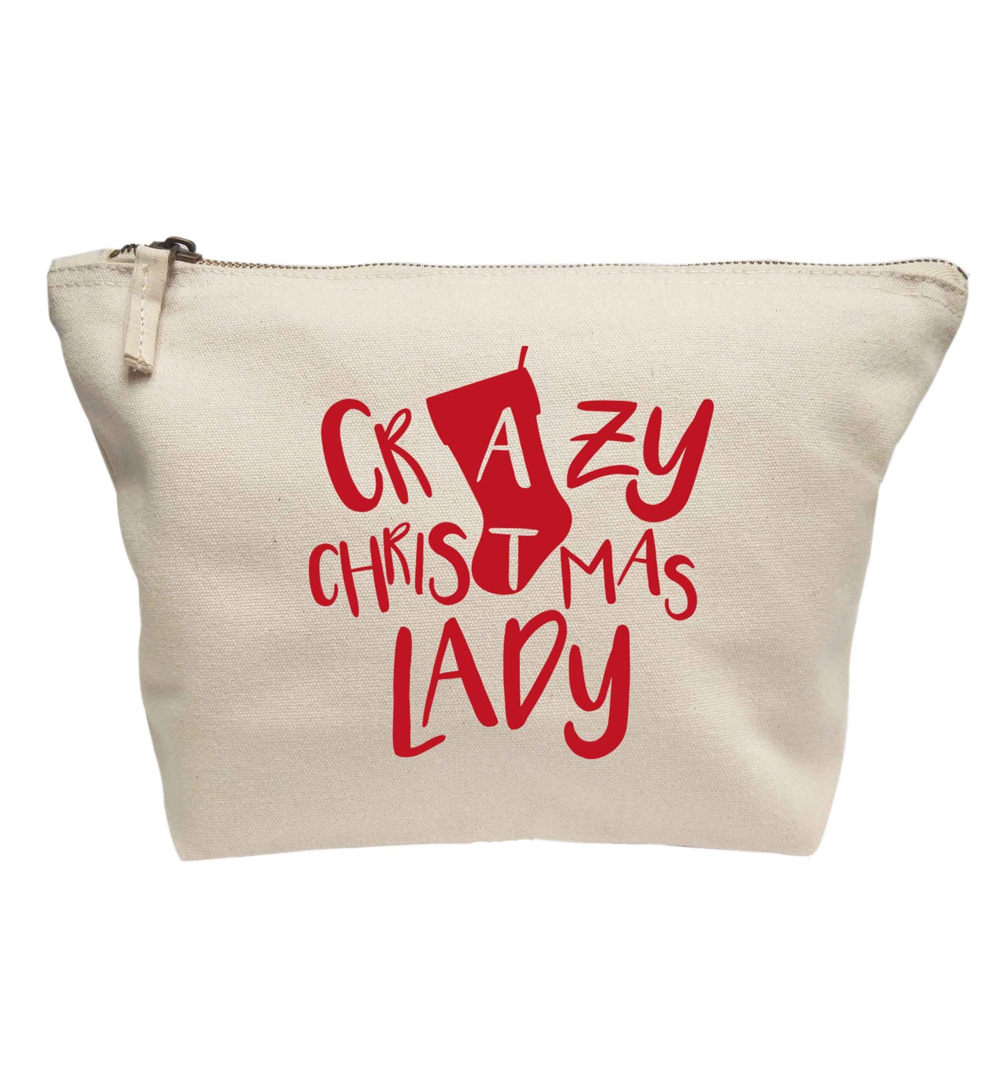 Crazy Christmas lady | Makeup / wash bag