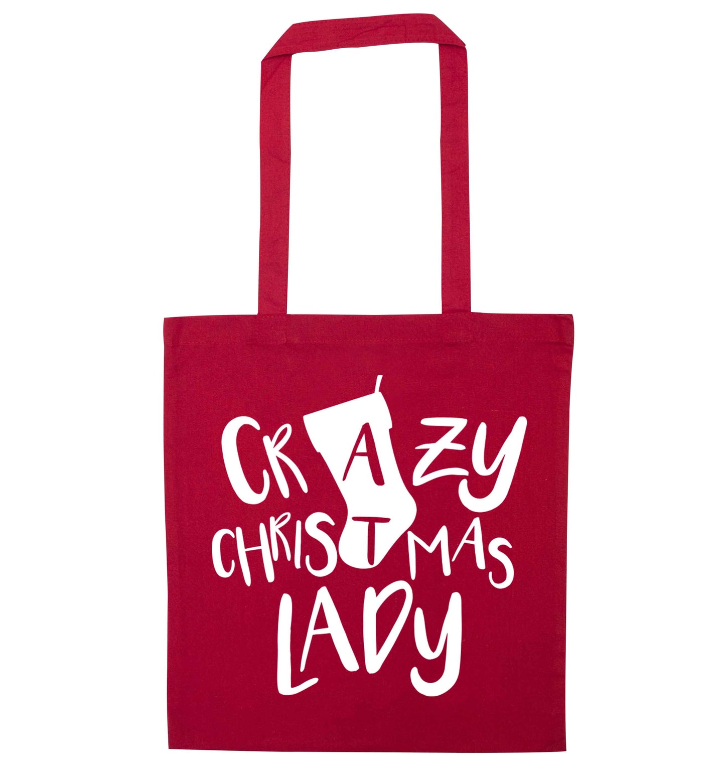 Crazy Christmas Dude red tote bag