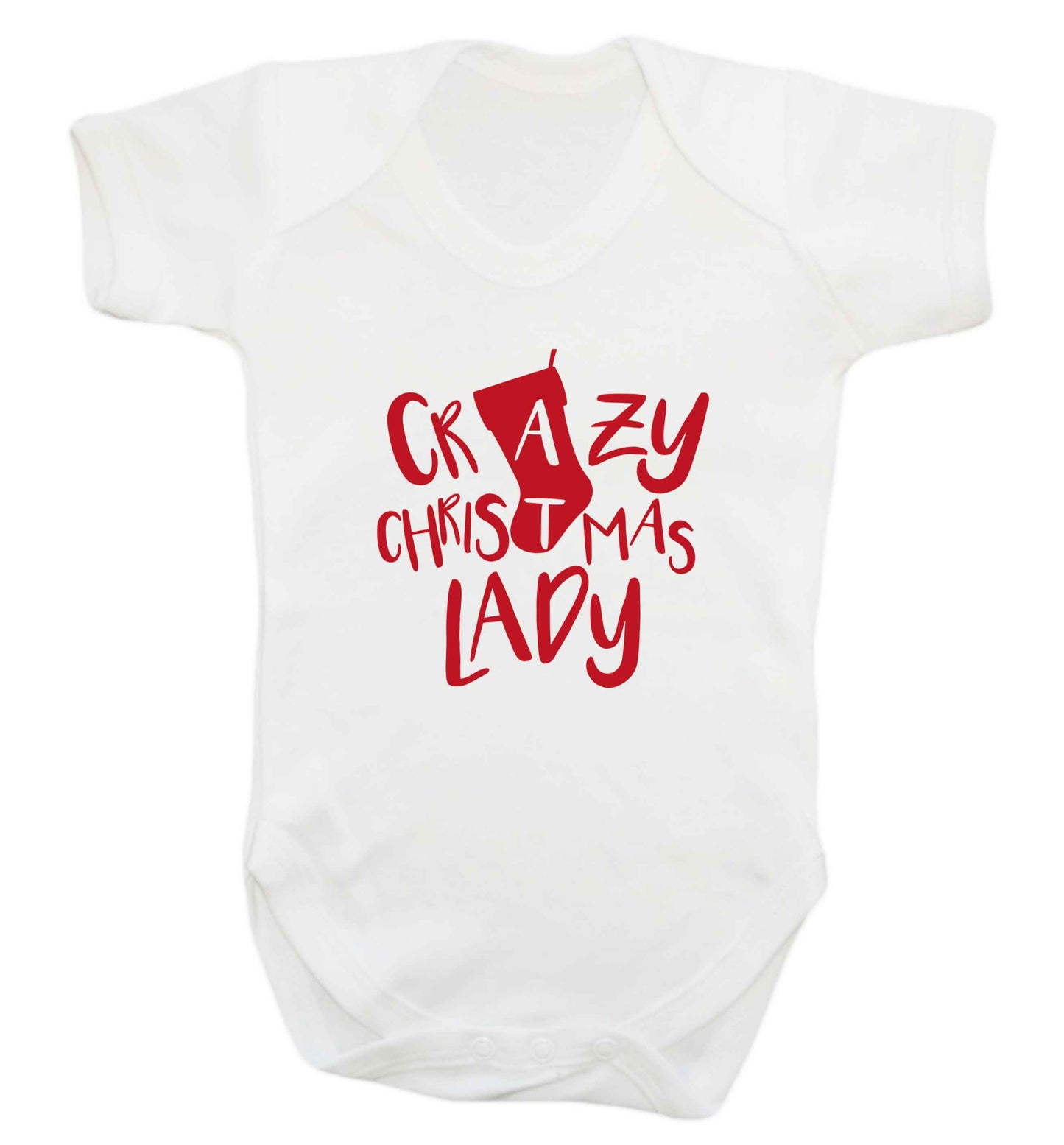 Crazy Christmas Dude baby vest white 18-24 months