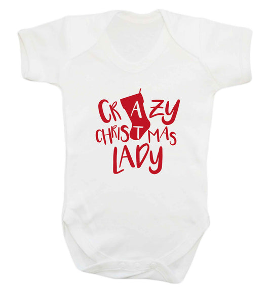 Crazy Christmas Dude baby vest white 18-24 months