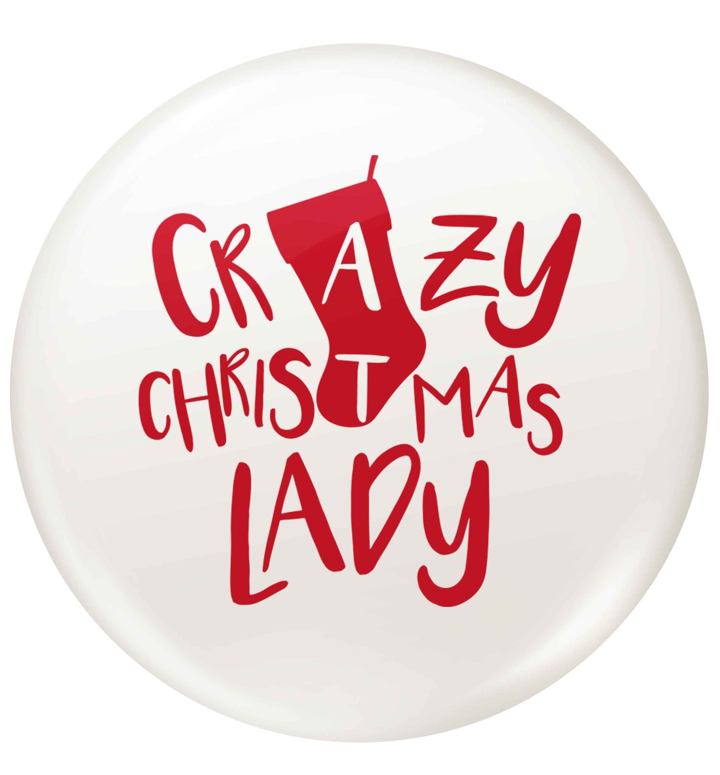 Crazy Christmas Dude small 25mm Pin badge