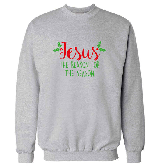 Jesus the reason for the season adult's unisex grey sweater 2XL