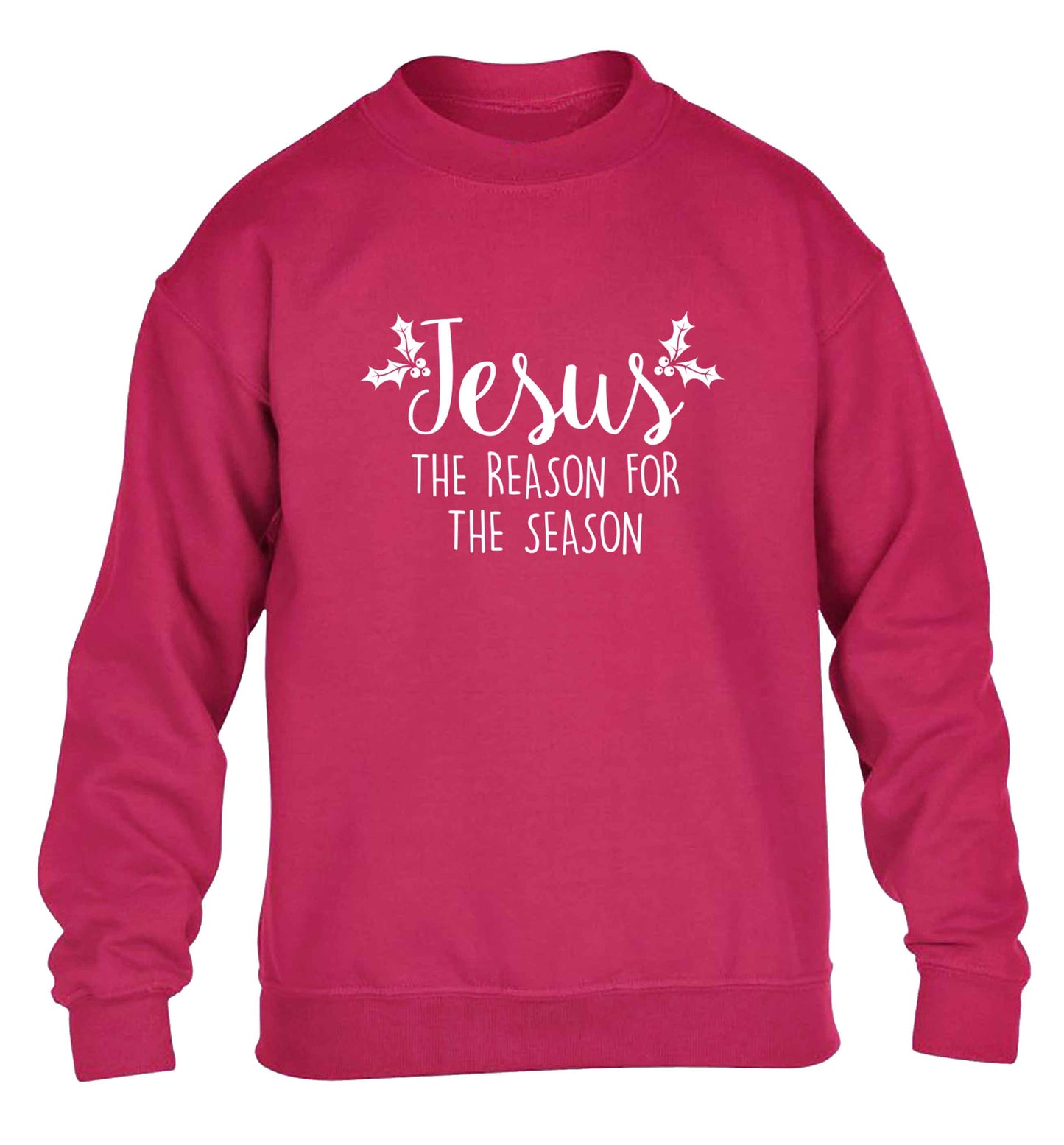 Jesus the reason for the season children's pink sweater 12-13 Years