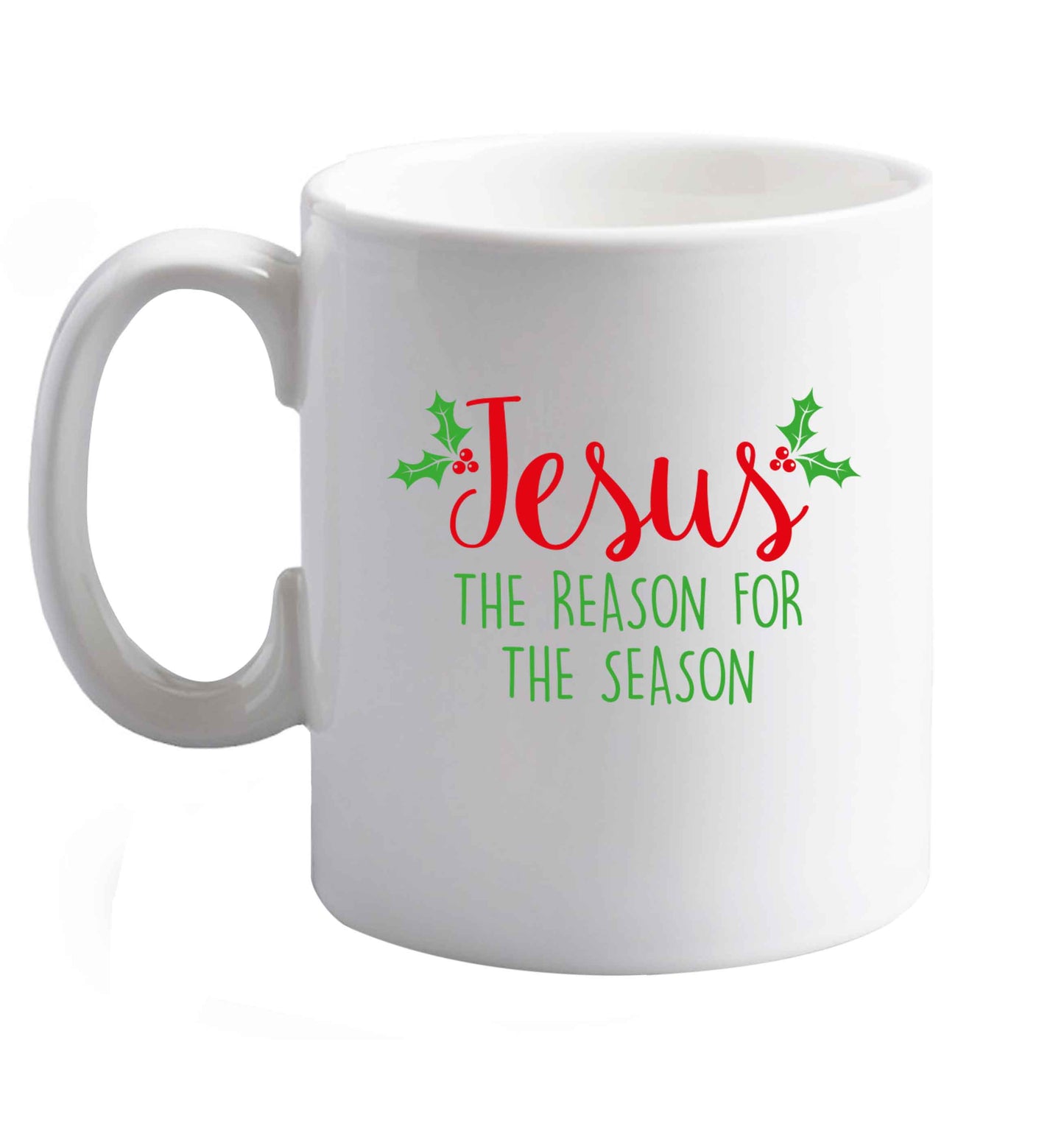 10 oz Favourite Type Pan Pancake ceramic mug right handed