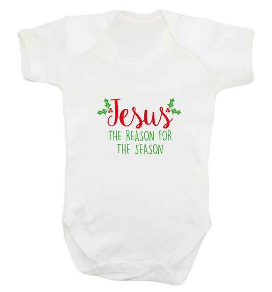 Jesus the reason for the season baby vest white 18-24 months