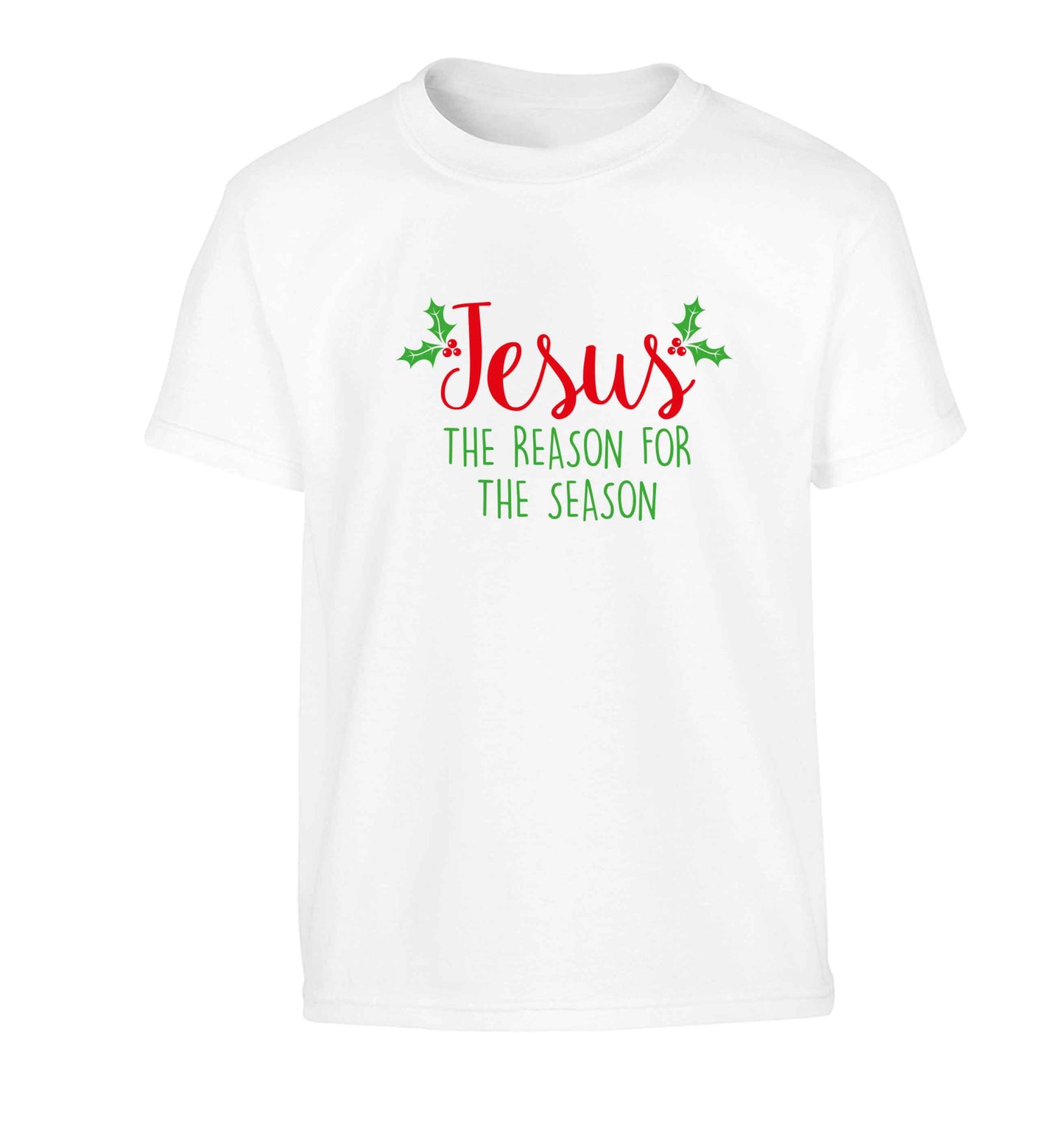 Jesus the reason for the season Children's white Tshirt 12-13 Years