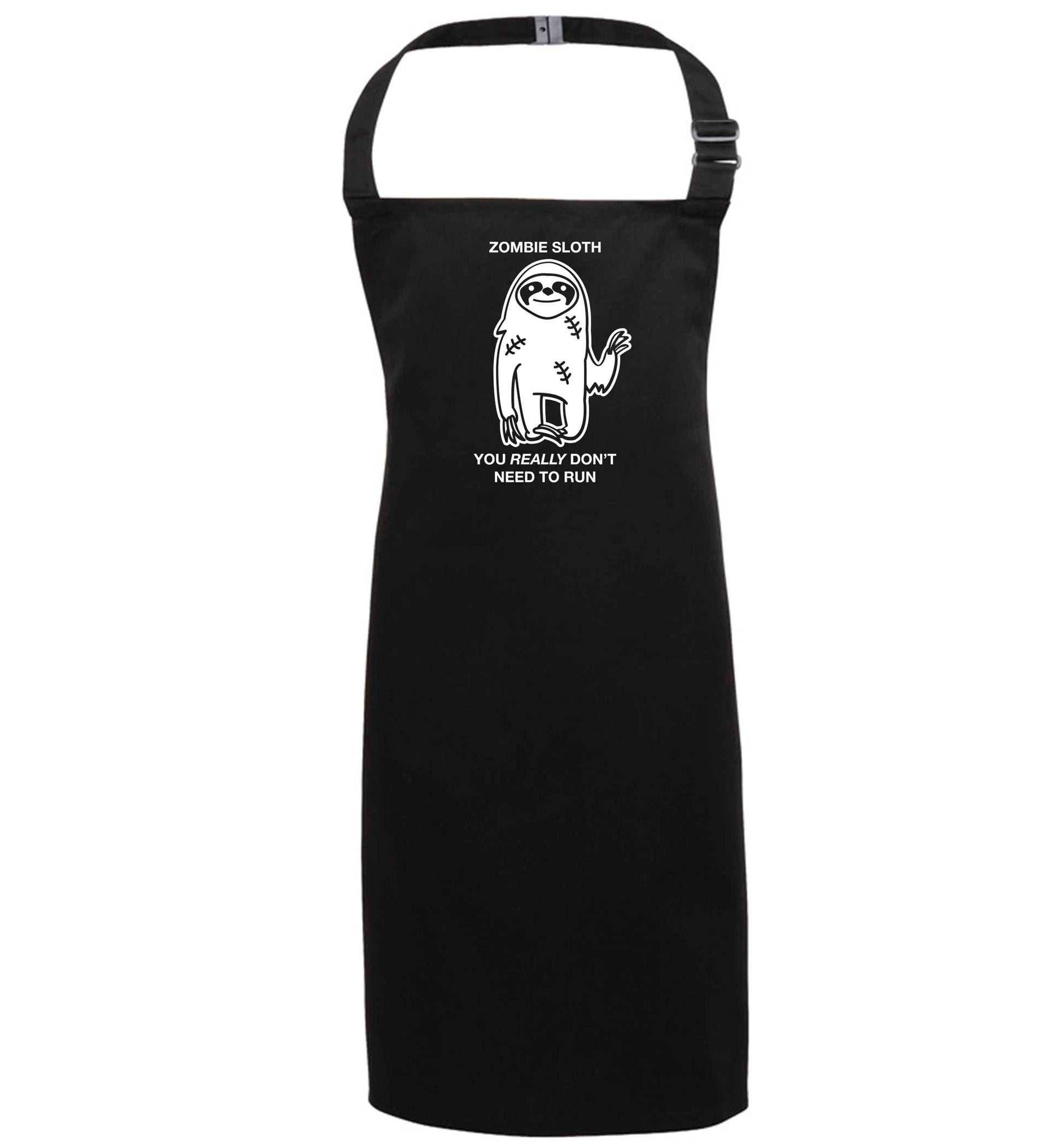 Zombie sloth you really don't need to run black apron 7-10 years