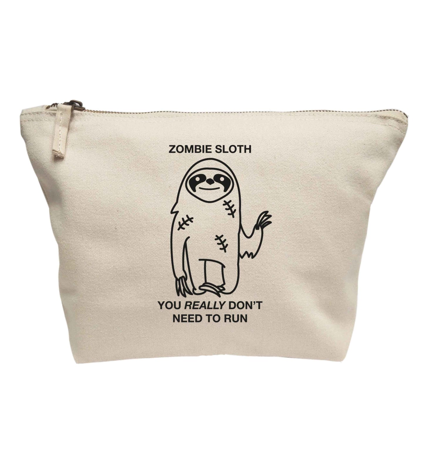 Zombie sloth you really don't need to run | Makeup / wash bag